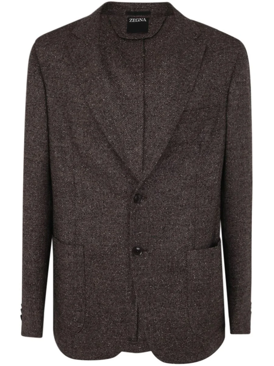 Zegna ZEGNA WOOL AND SILK BLEND JACKET CLOTHING - 1