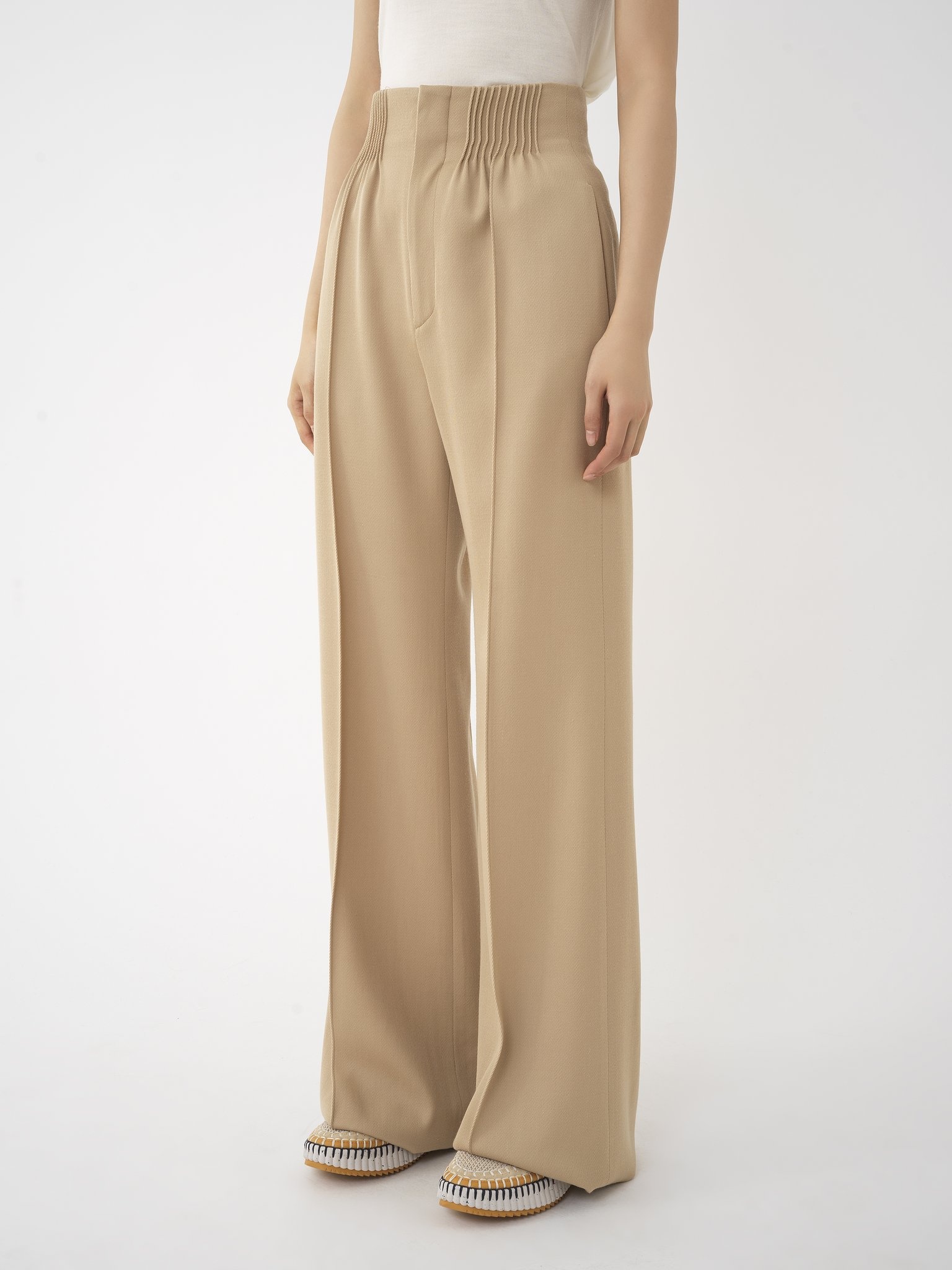 HIGH-RISE TAILORED PANTS - 4