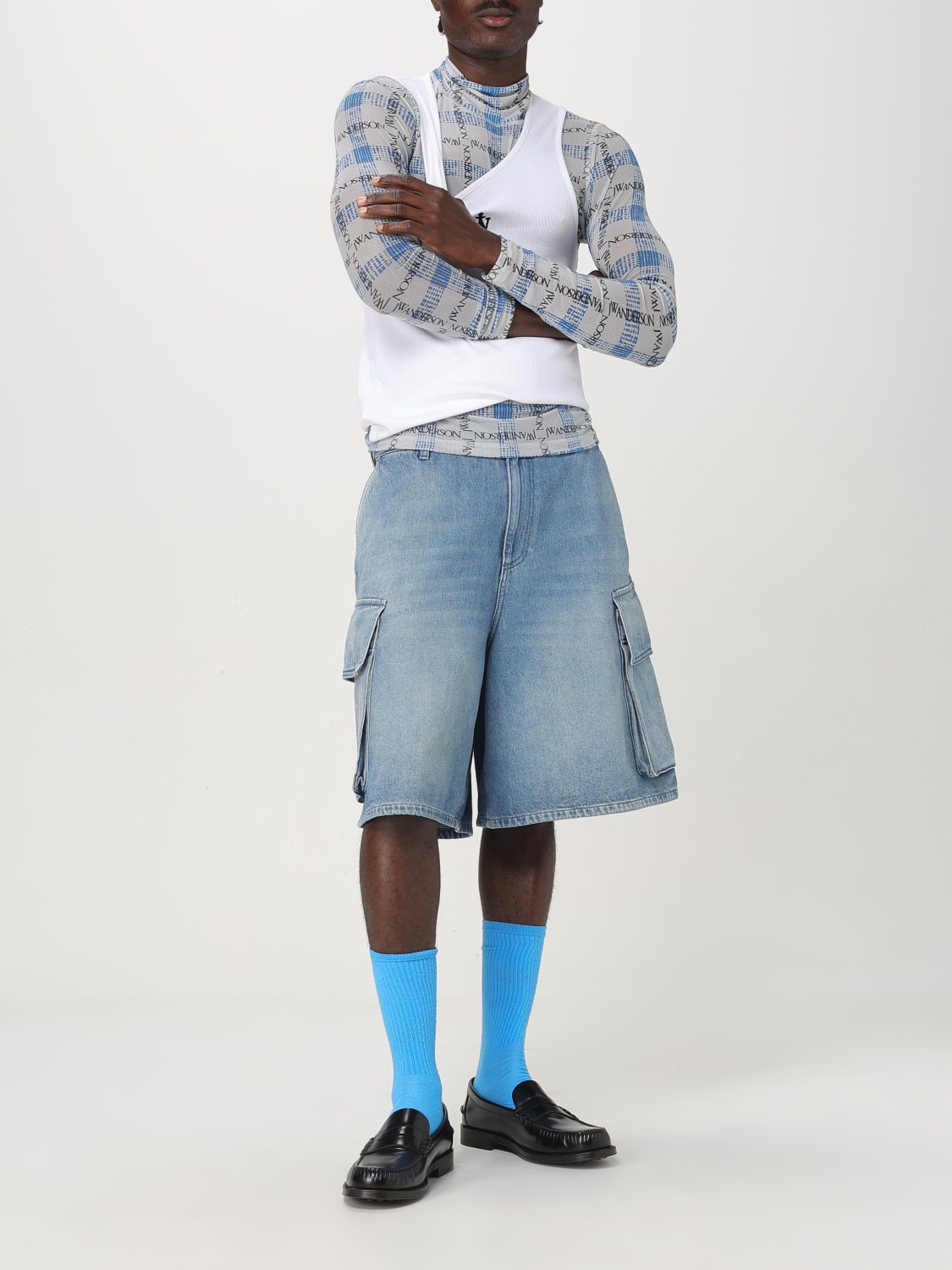 JW Anderson jersey sweater with check print - 2