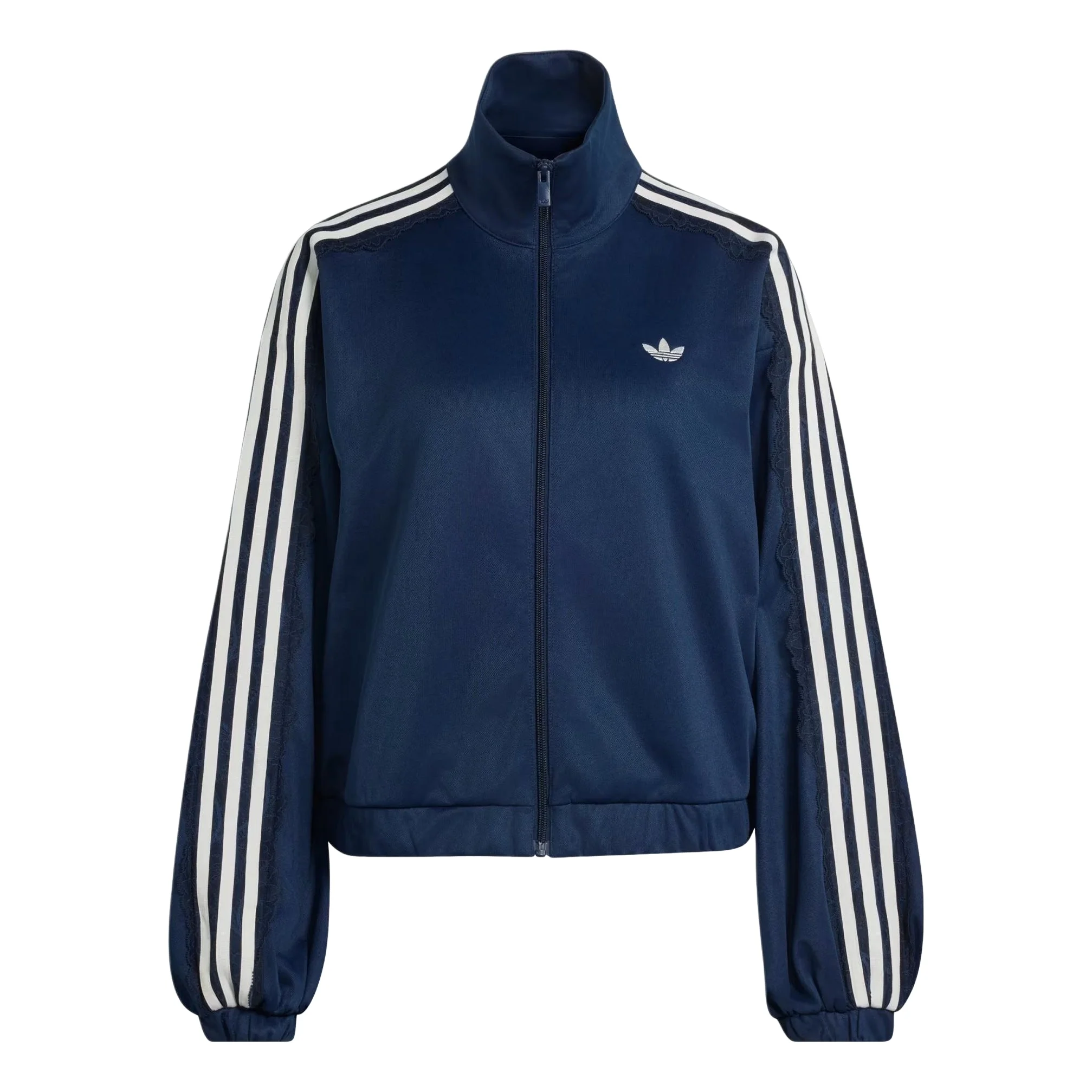 (WMNS) adidas Lace Oversized Archive Track Top Asia Sizing 'Collegiate Navy' LG4277 - 1
