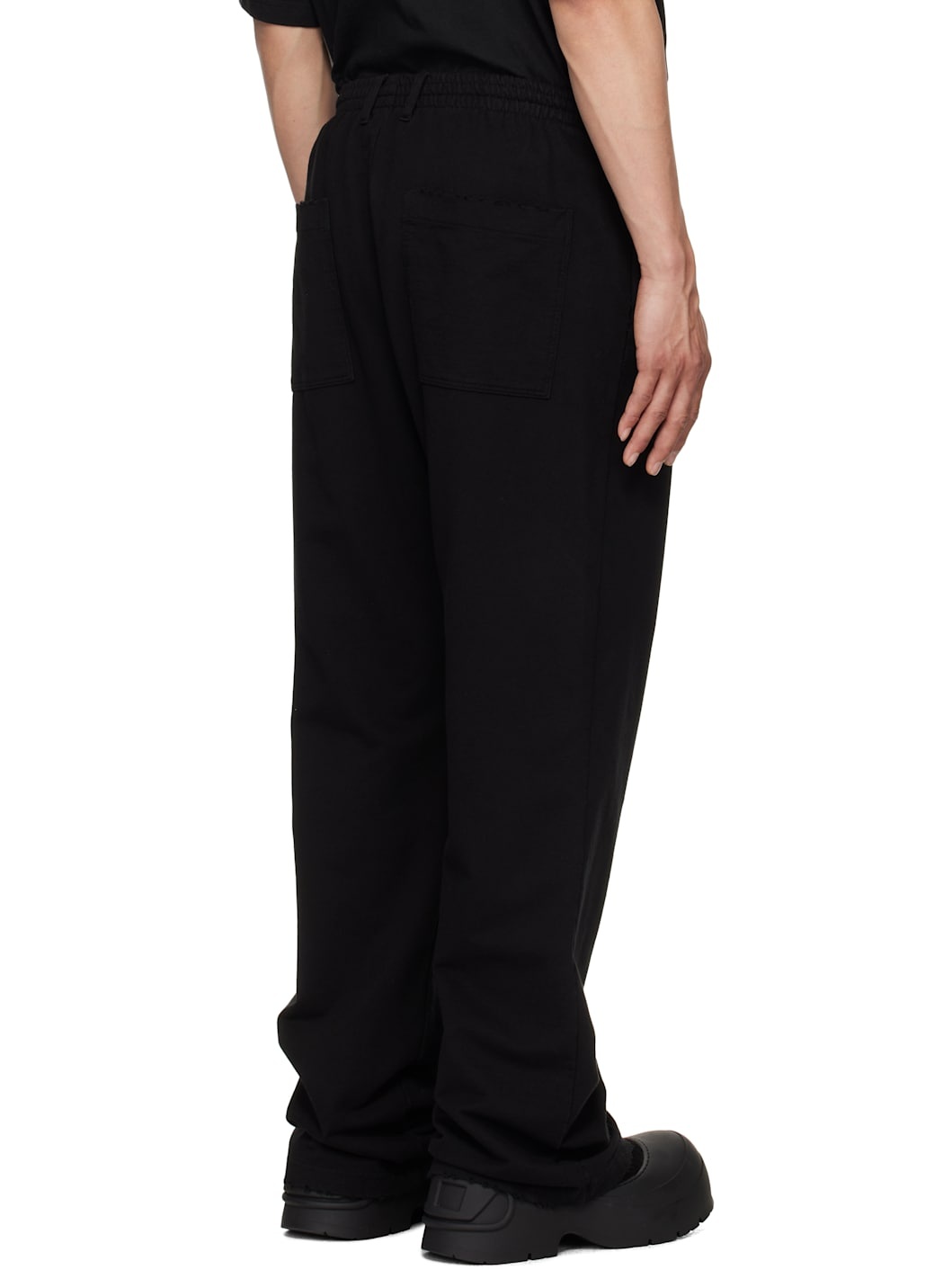 Black Piercing Sweatpants - 3