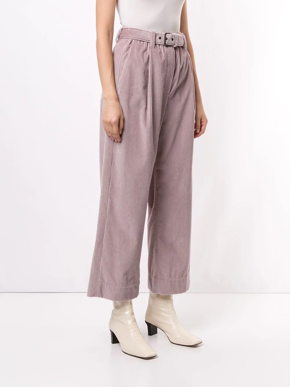 corduroy cropped trousers  - 3