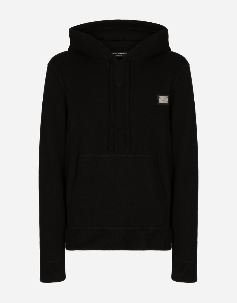 Wool and cashmere hooded sweater 1