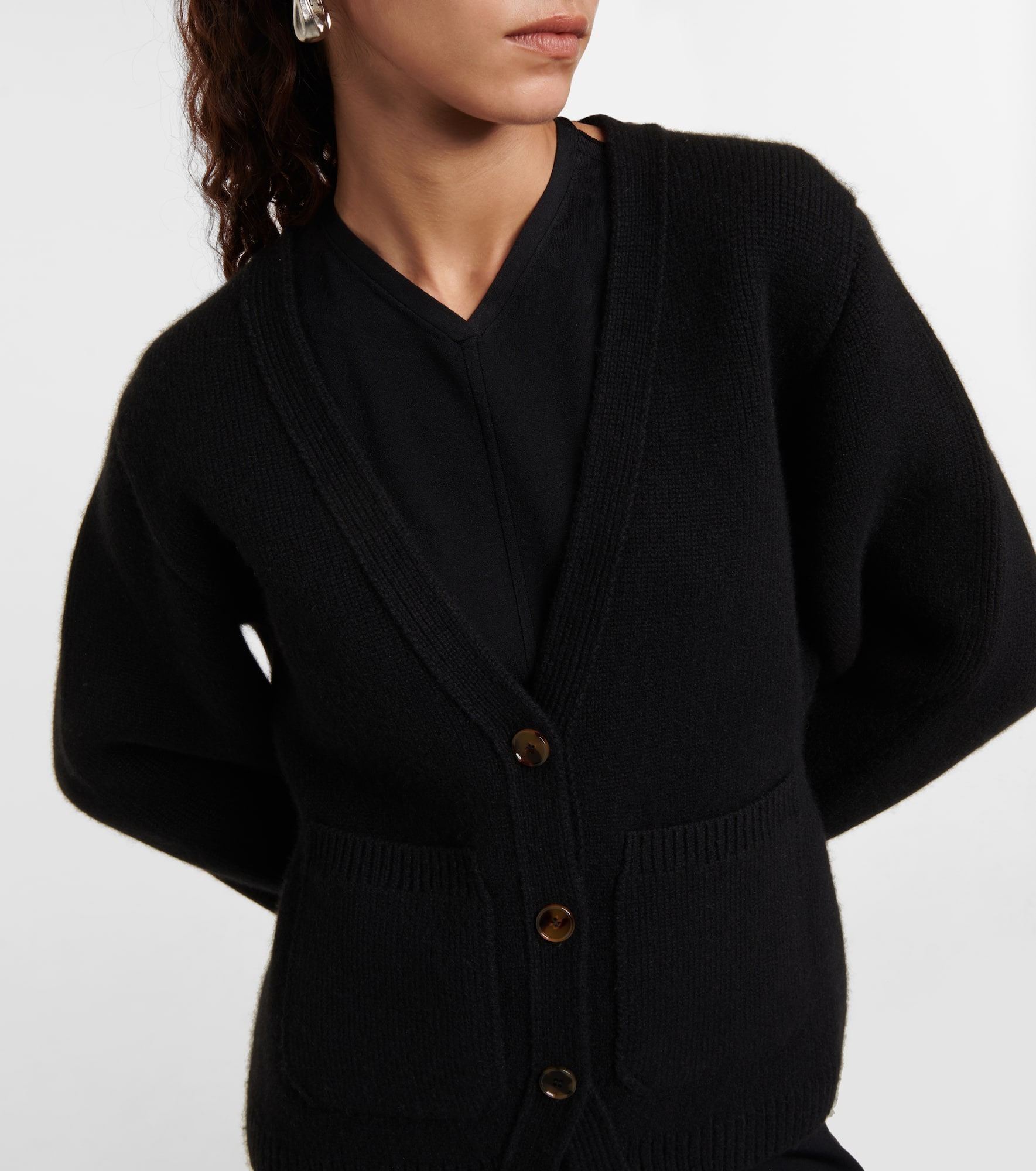 Scarlet cashmere-blend cardigan - 4