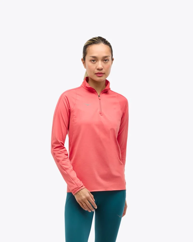 Women's GlideTech Quarter Zip in Grapfruit - 1