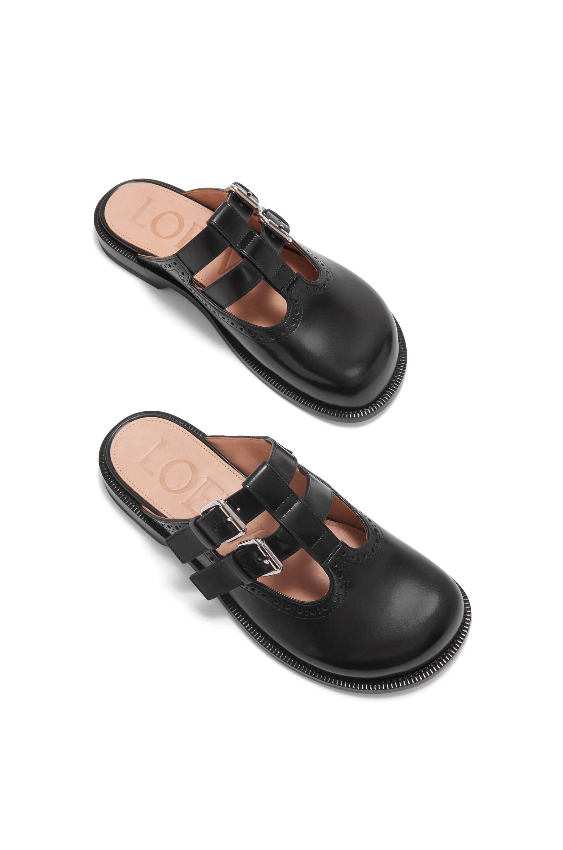 サンダル・ミュール LOEWE CAMPO LLIC LEATHER MARY JANE MULE Loewe Campo Leather Mary Jane Mules | Neiman Marcus