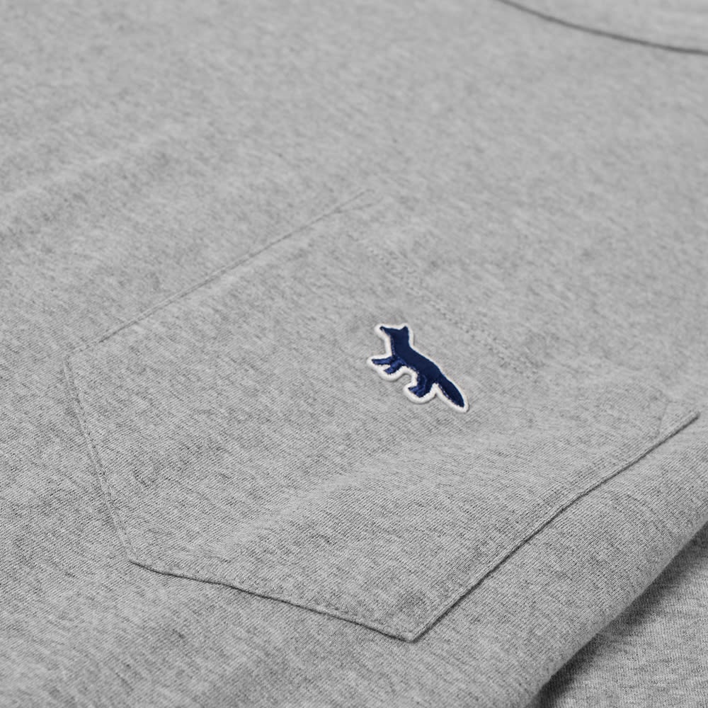 Maison Kitsuné Navy Fox Patch Classic Pocket Tee - 2