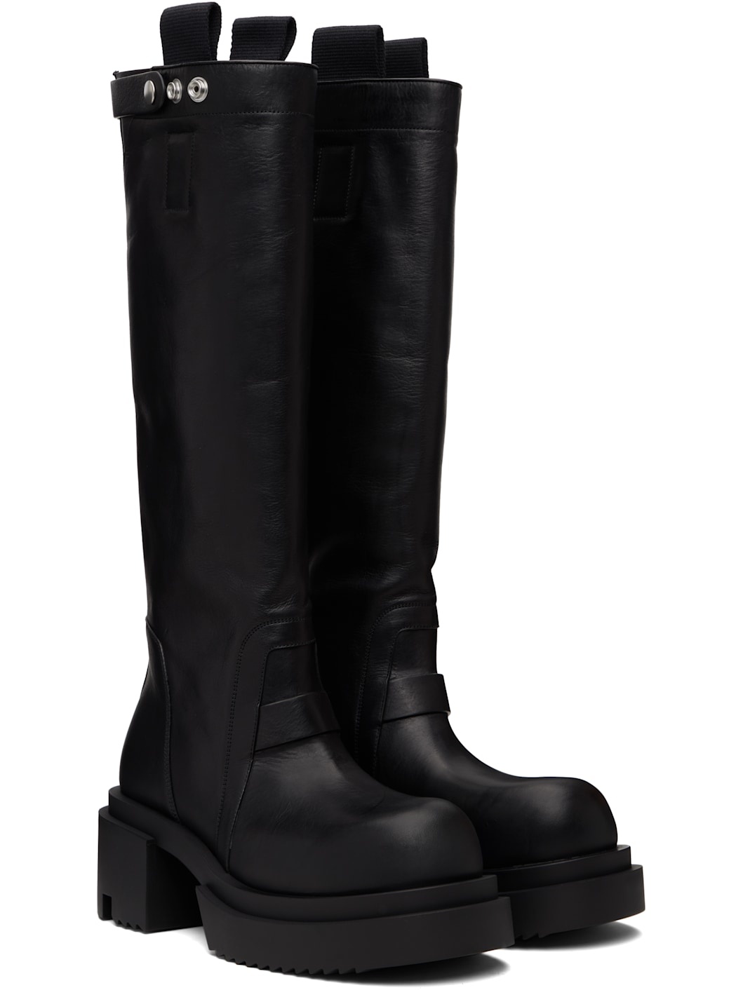 Black Concordians Pull On Mega Tractor Boots - 4