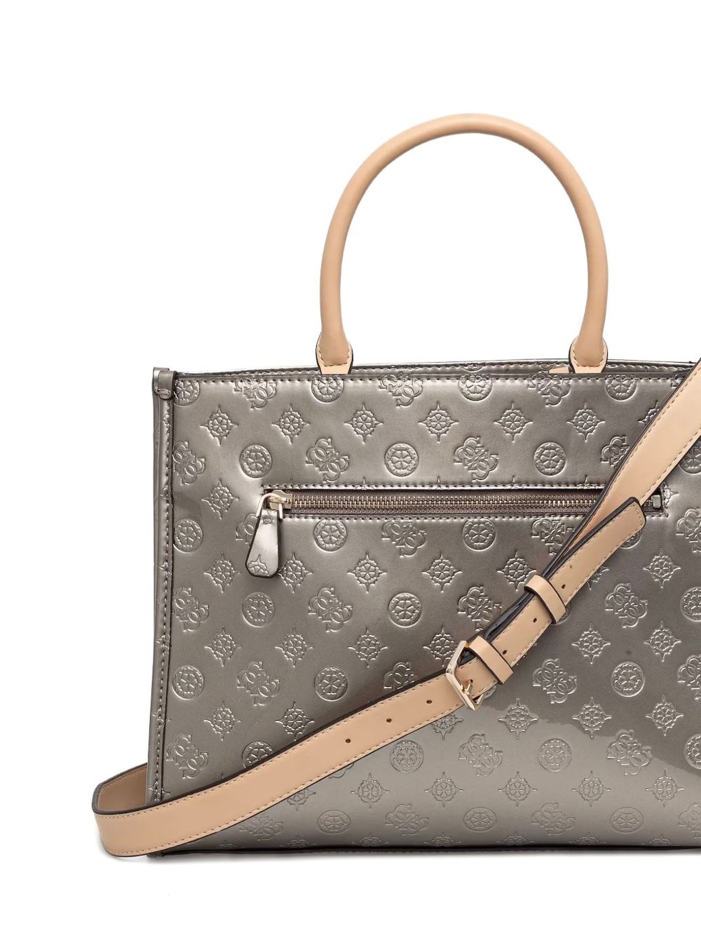 Arnela logo-debossed structured handbag - 4