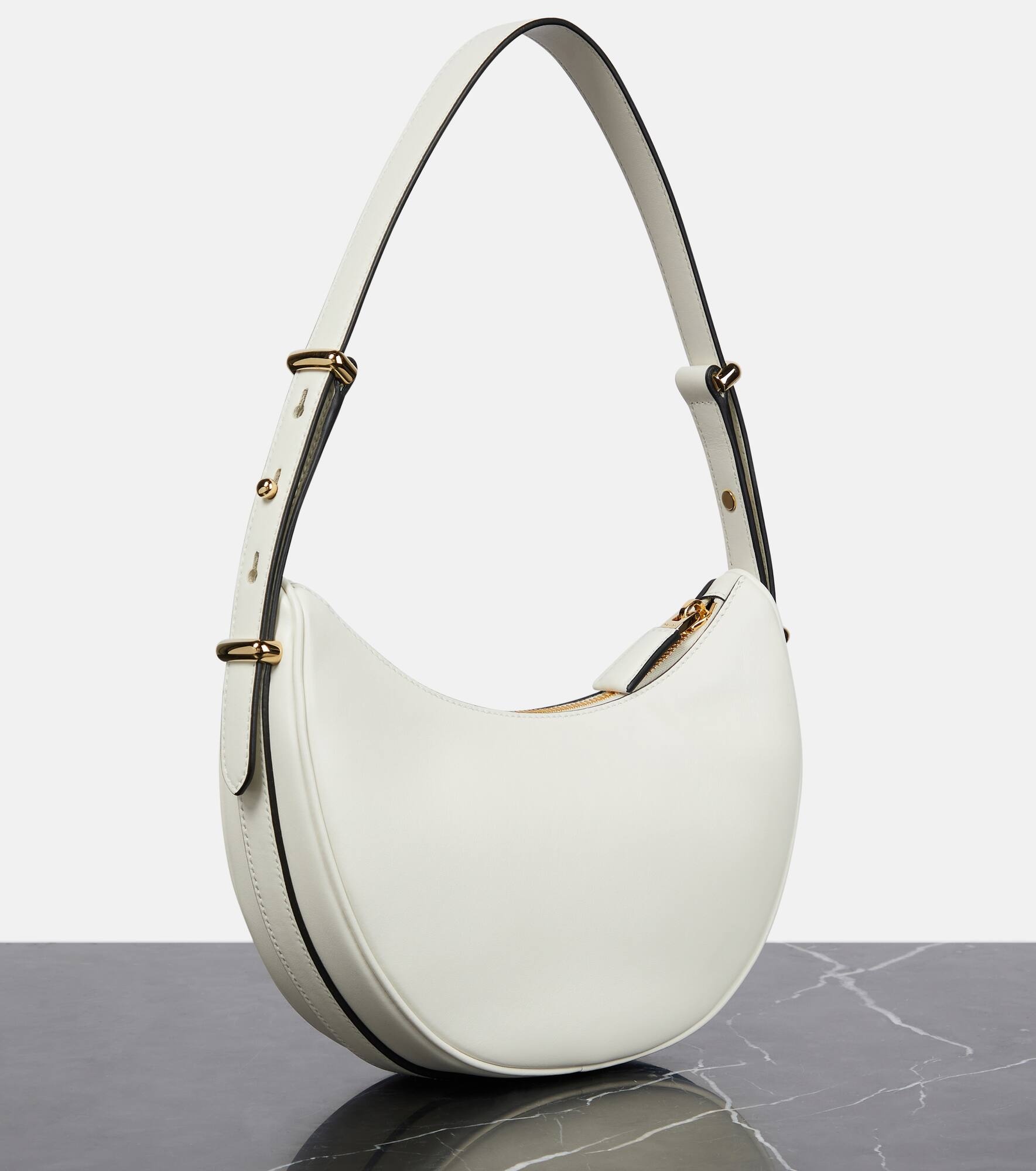 Arqué leather shoulder bag - 4