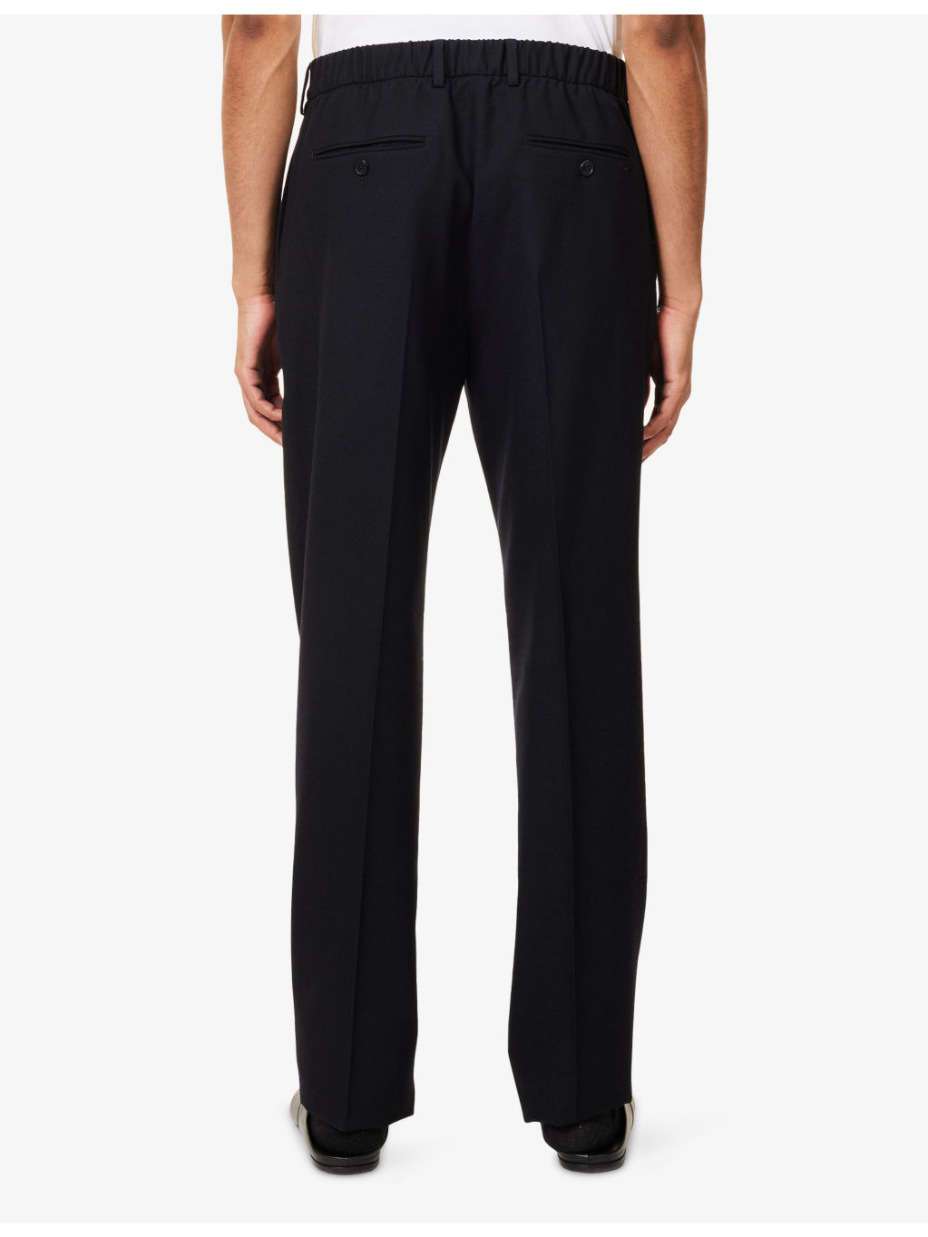 Tapered-Leg Belted Wool Trousers - 4