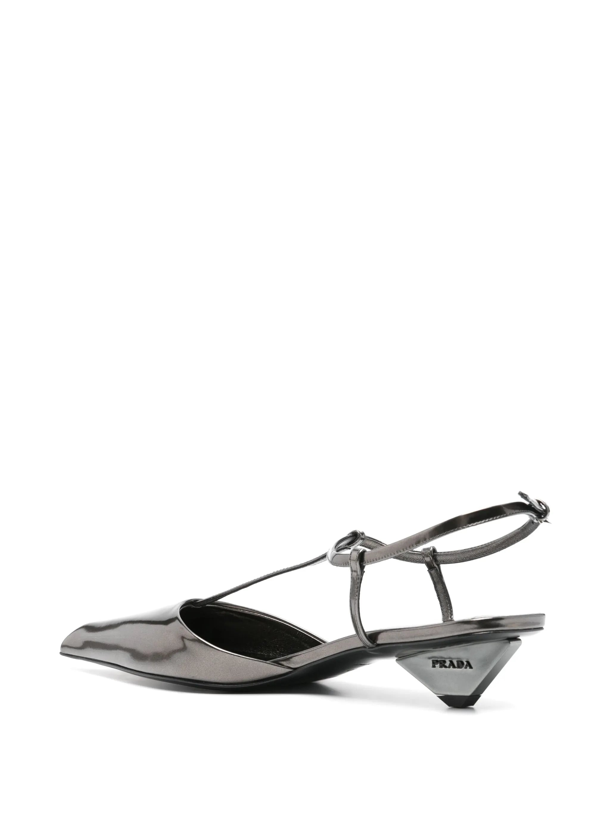 35mm metallic-finish pumps - 3