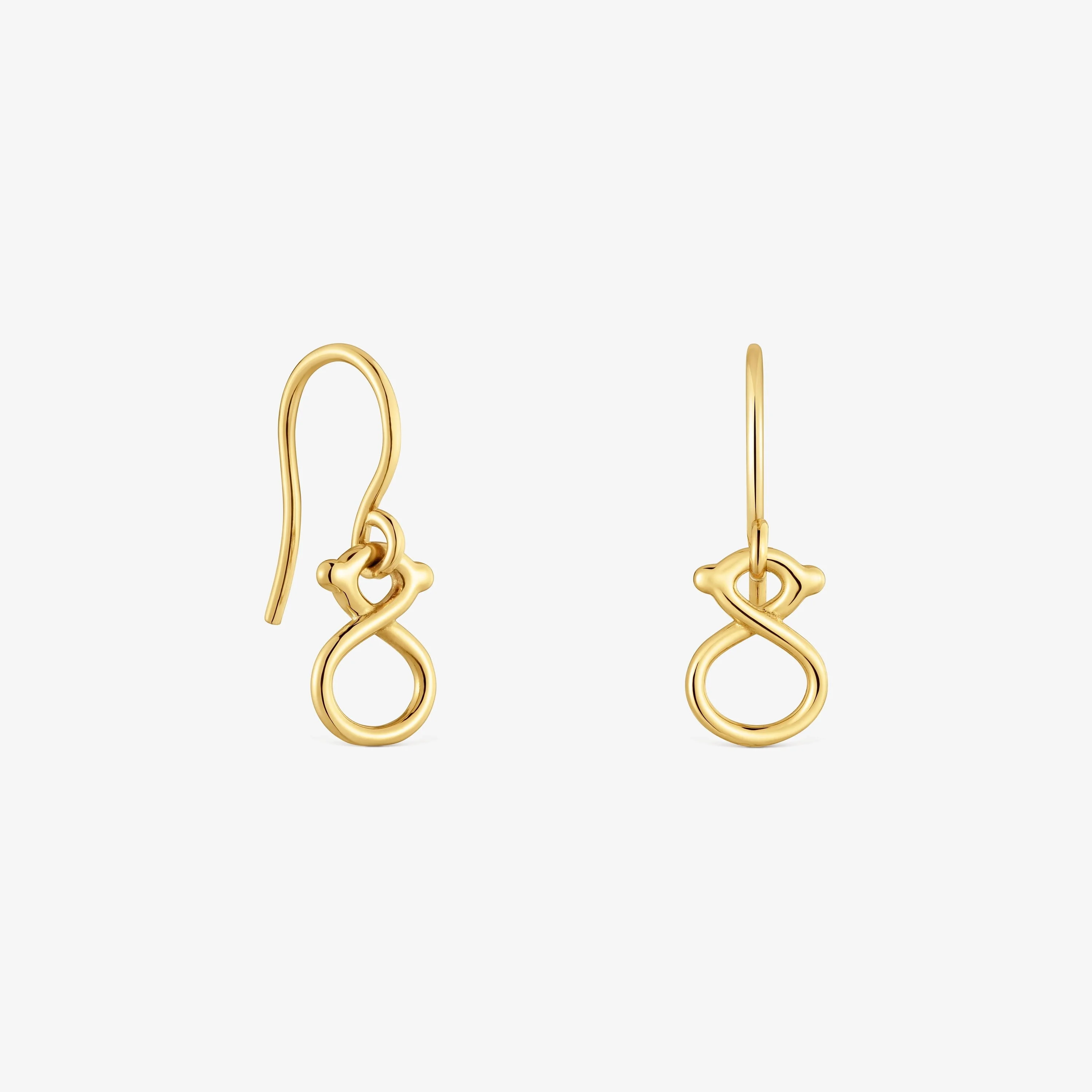 9kt gold bear-motif Hook earrings TOUS Infinity - 1