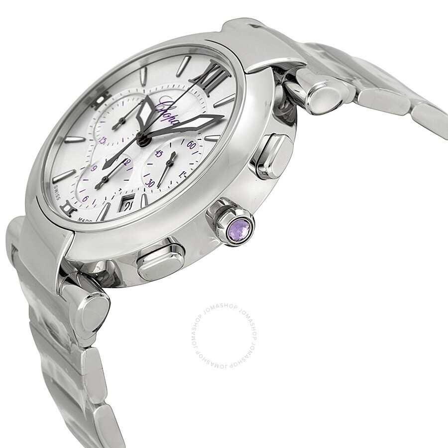 Chopard Imperiale Chronograph Mother Of Pearl Dial Stainless Steel Ladies Watch 388549-3002 - 2