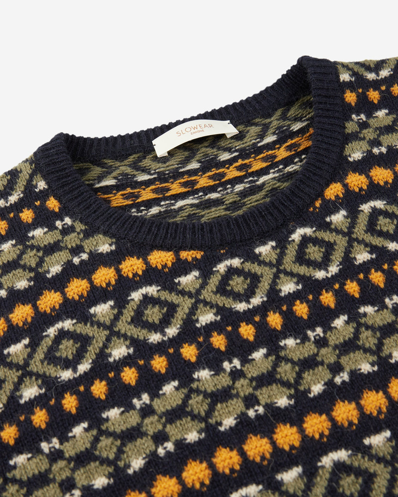 Regular fit crewneck sweater in wool and Alpaca 6
