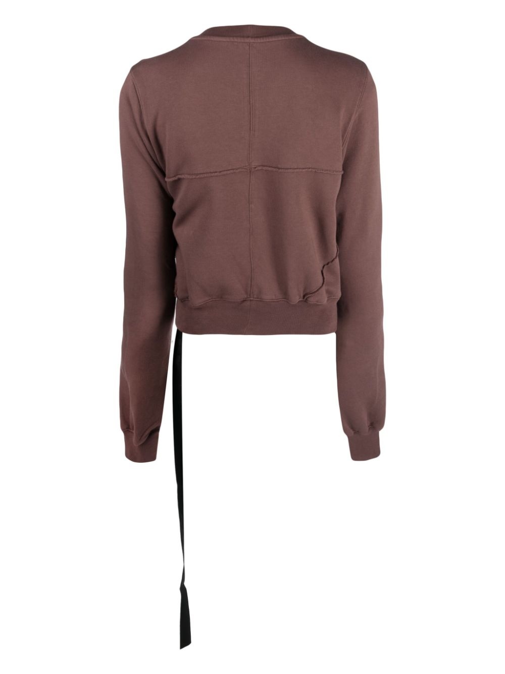 organic cotton cropped sweatshirt - 2