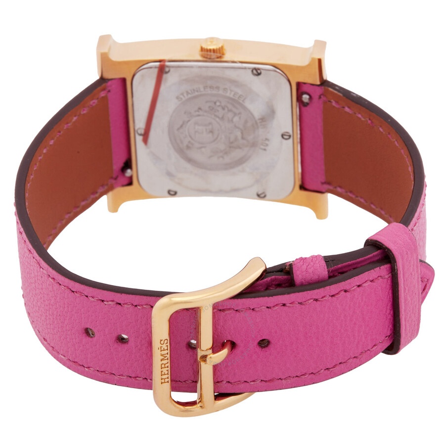 Hermes Heure H Quartz White Dial Ladies Watch 041932WW00 - 3