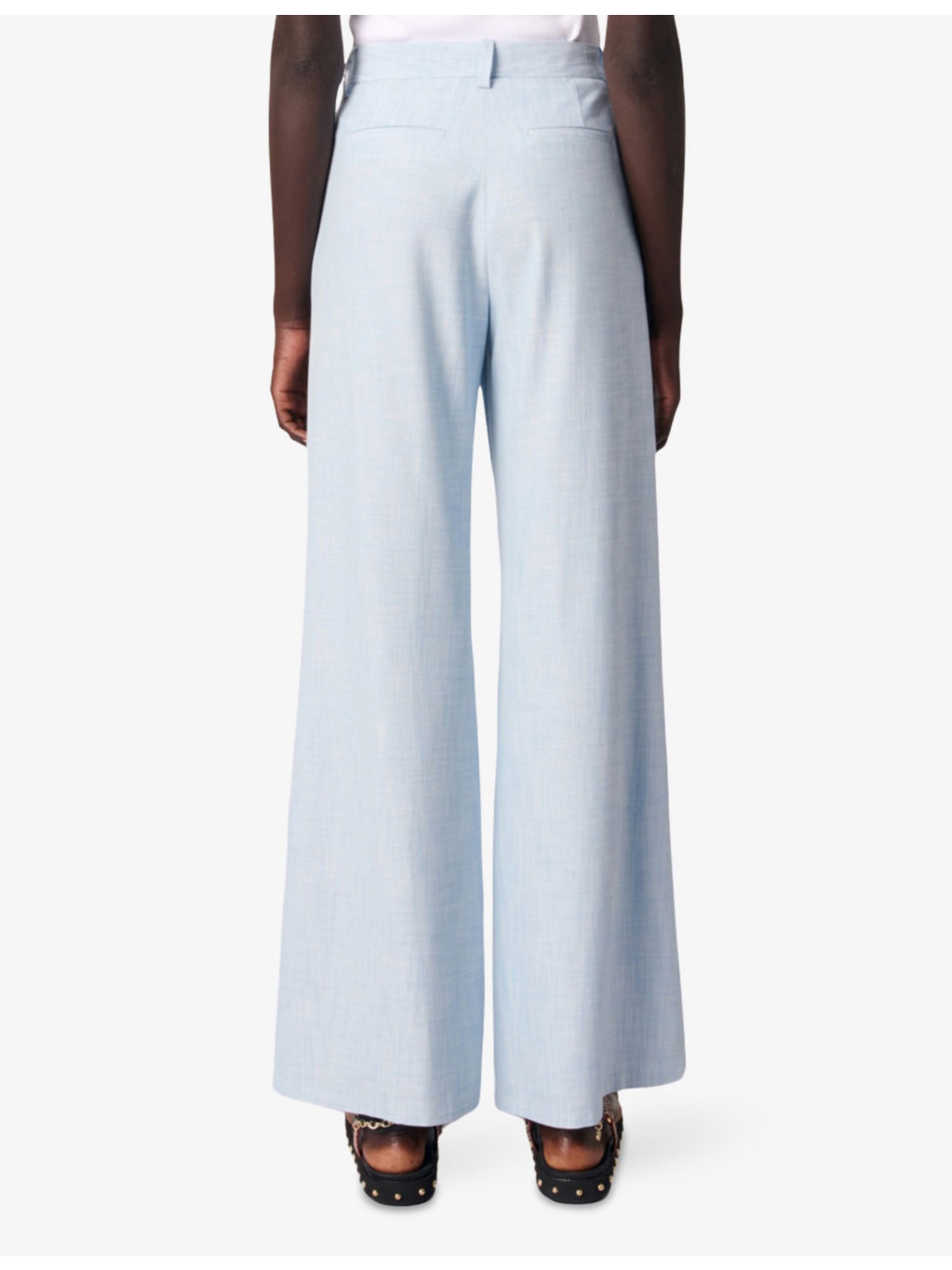 Flared-Leg Mid-Rise Stretch-Woven Trousers - 4