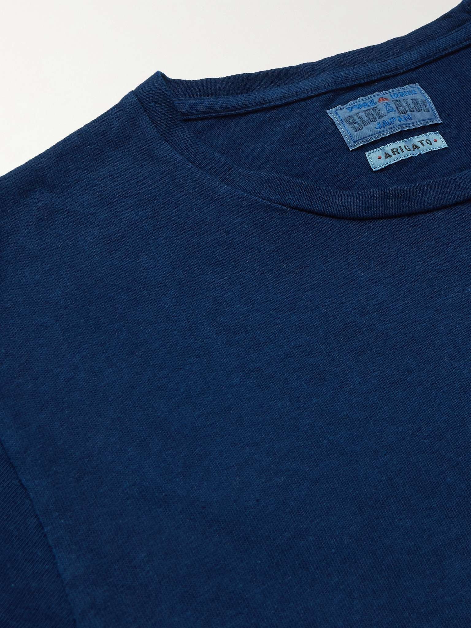 Indigo-Dyed Slub Cotton-Jersey T-Shirt - 5