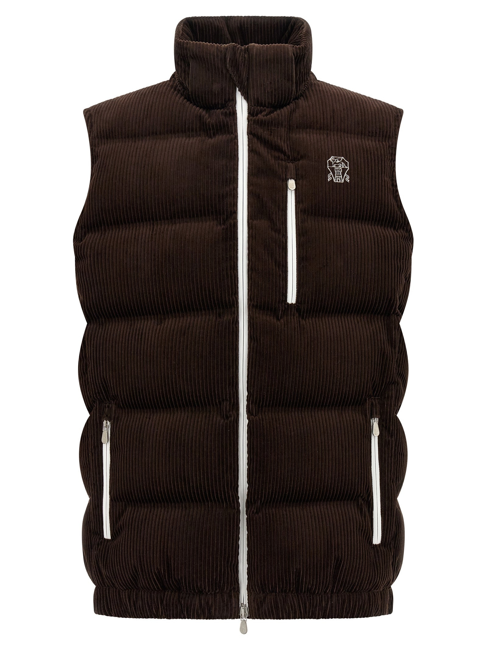 Velvet Waistcoat Gilet Brown - 2
