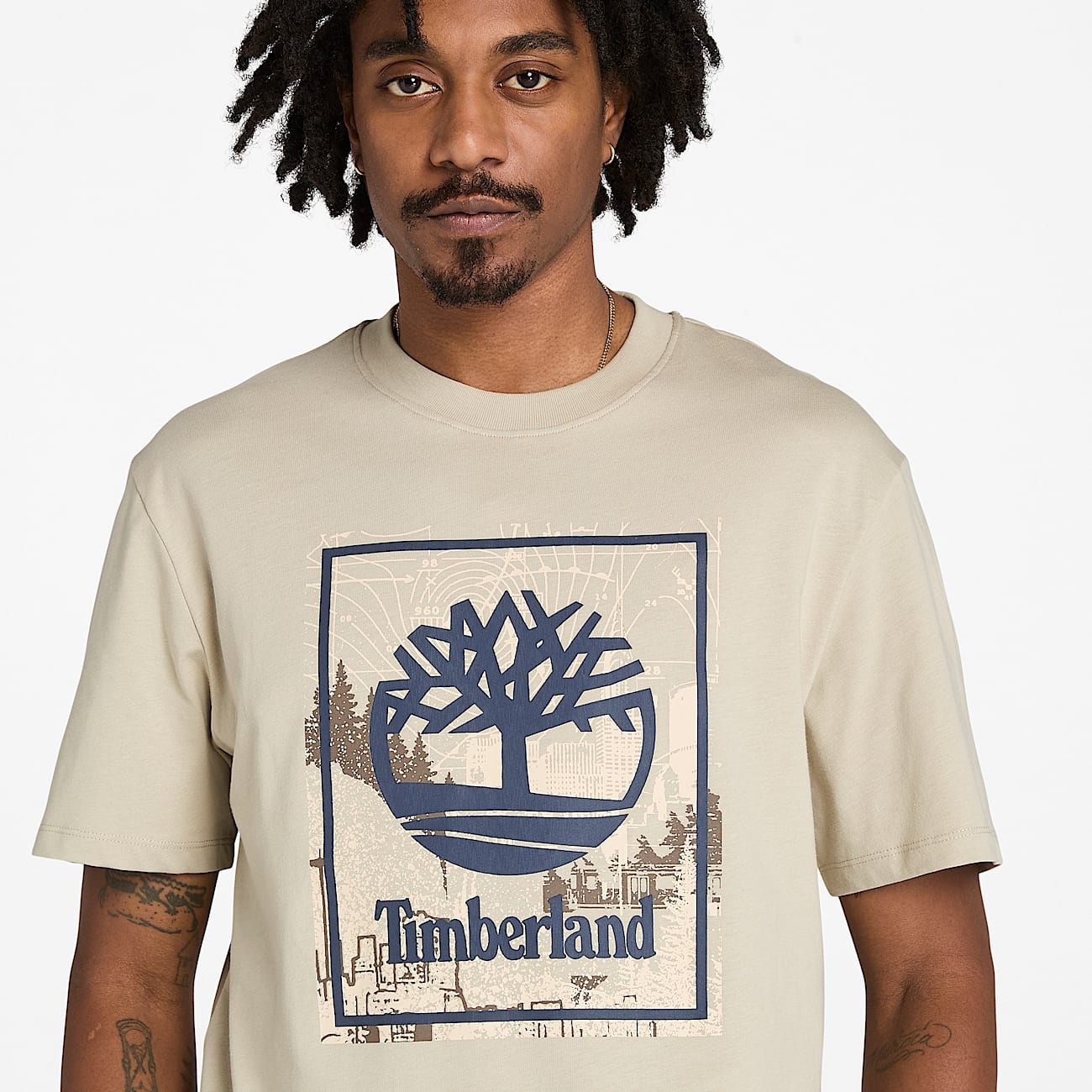 Men's Front Seasonal Stack Logo Graphic T-Shirt - 4