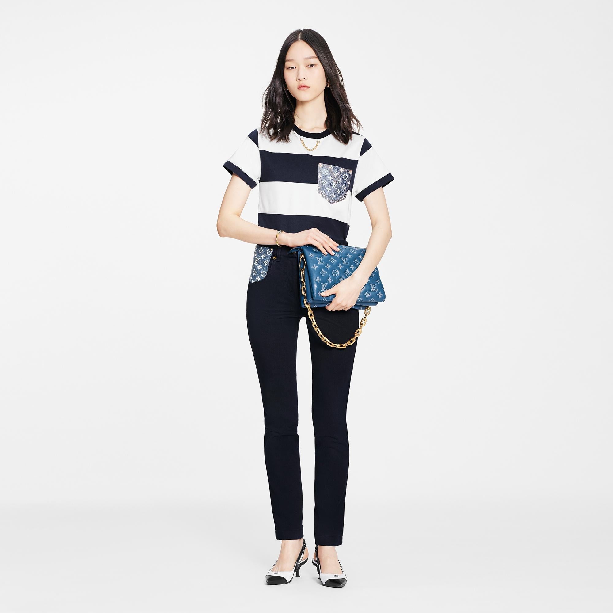 Monogram Pocket Skinny Jeans - 2