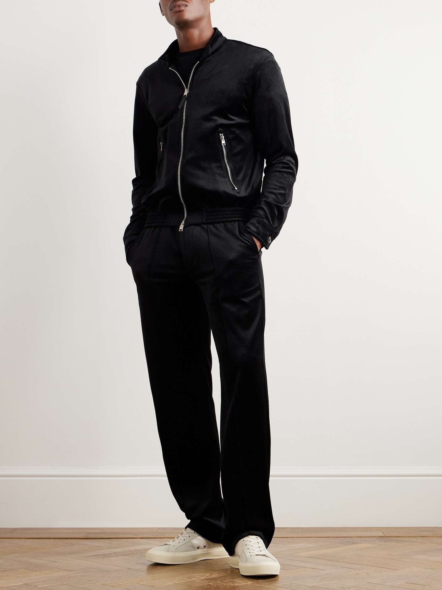Silk and Cotton-Blend Velvet Track Jacket - 2