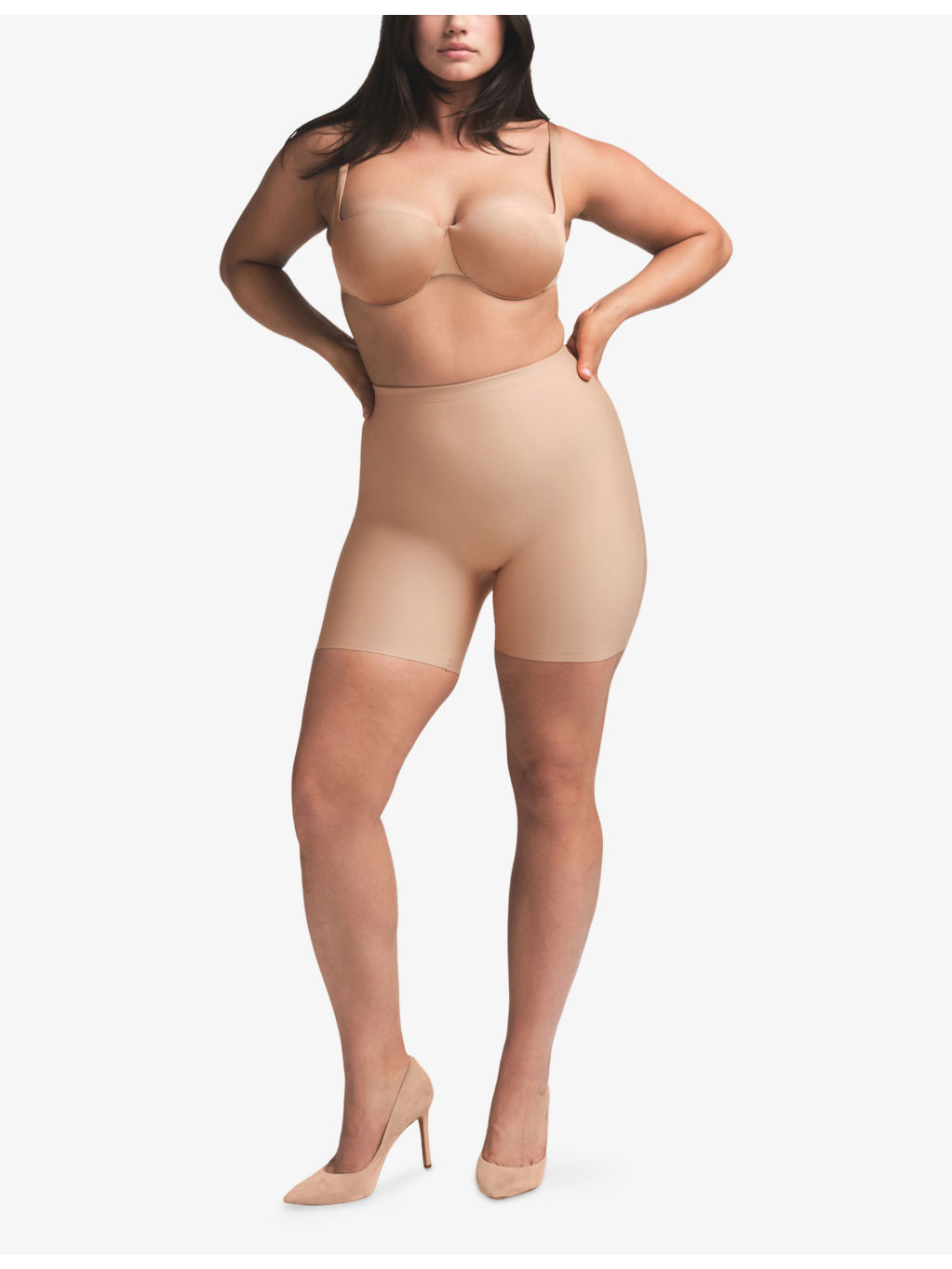 Butt-Enhancing High-Rise Stretch-Woven Shorts - 2