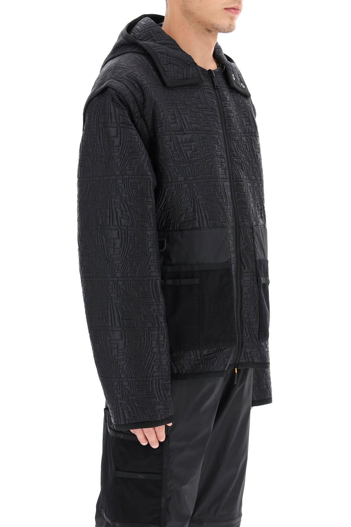 REVERSIBLE FF FISH-EYE QUILTED JACKET - 3