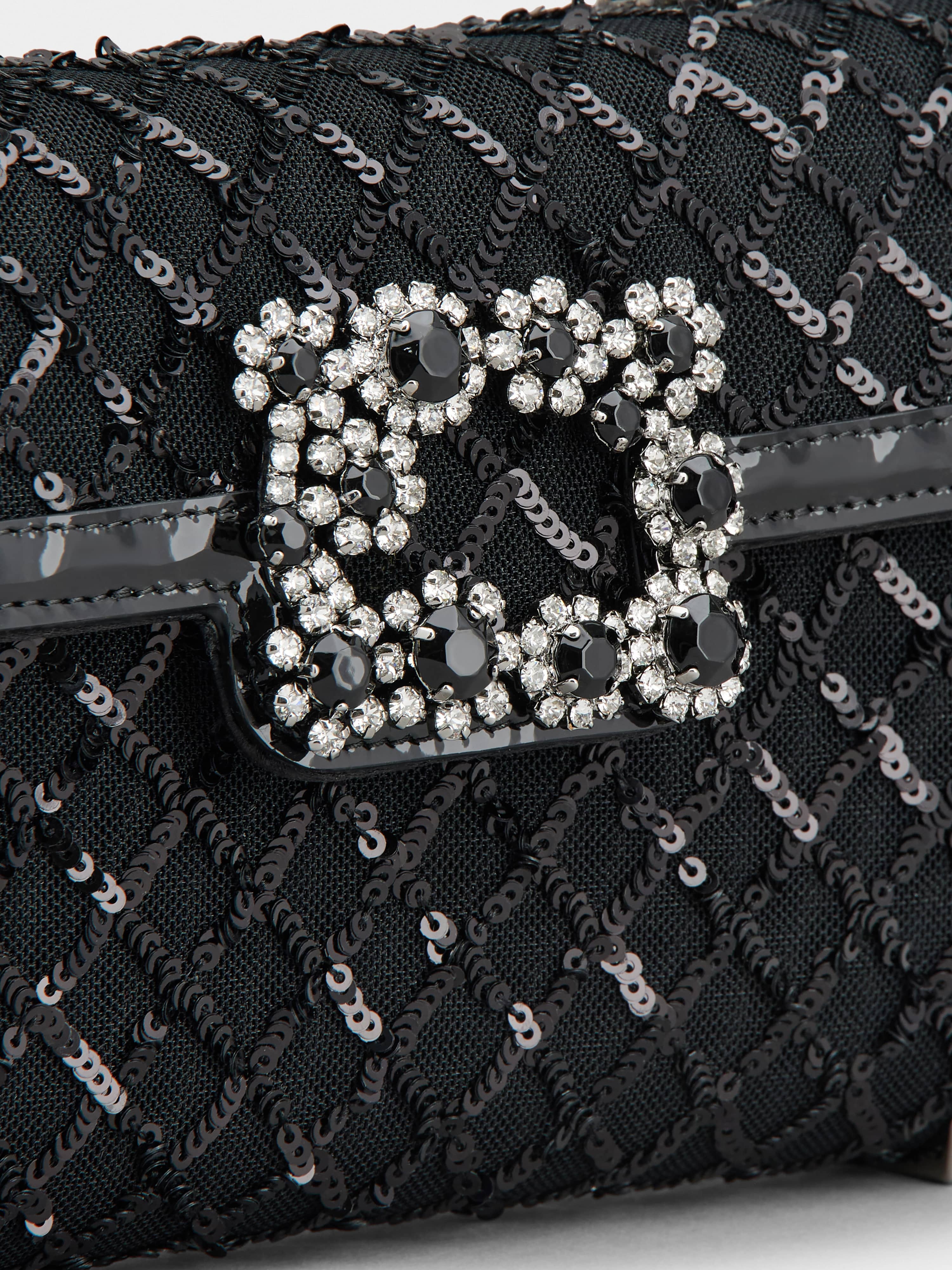 Jewel Efflorescence Mini Bag with sequins - 8