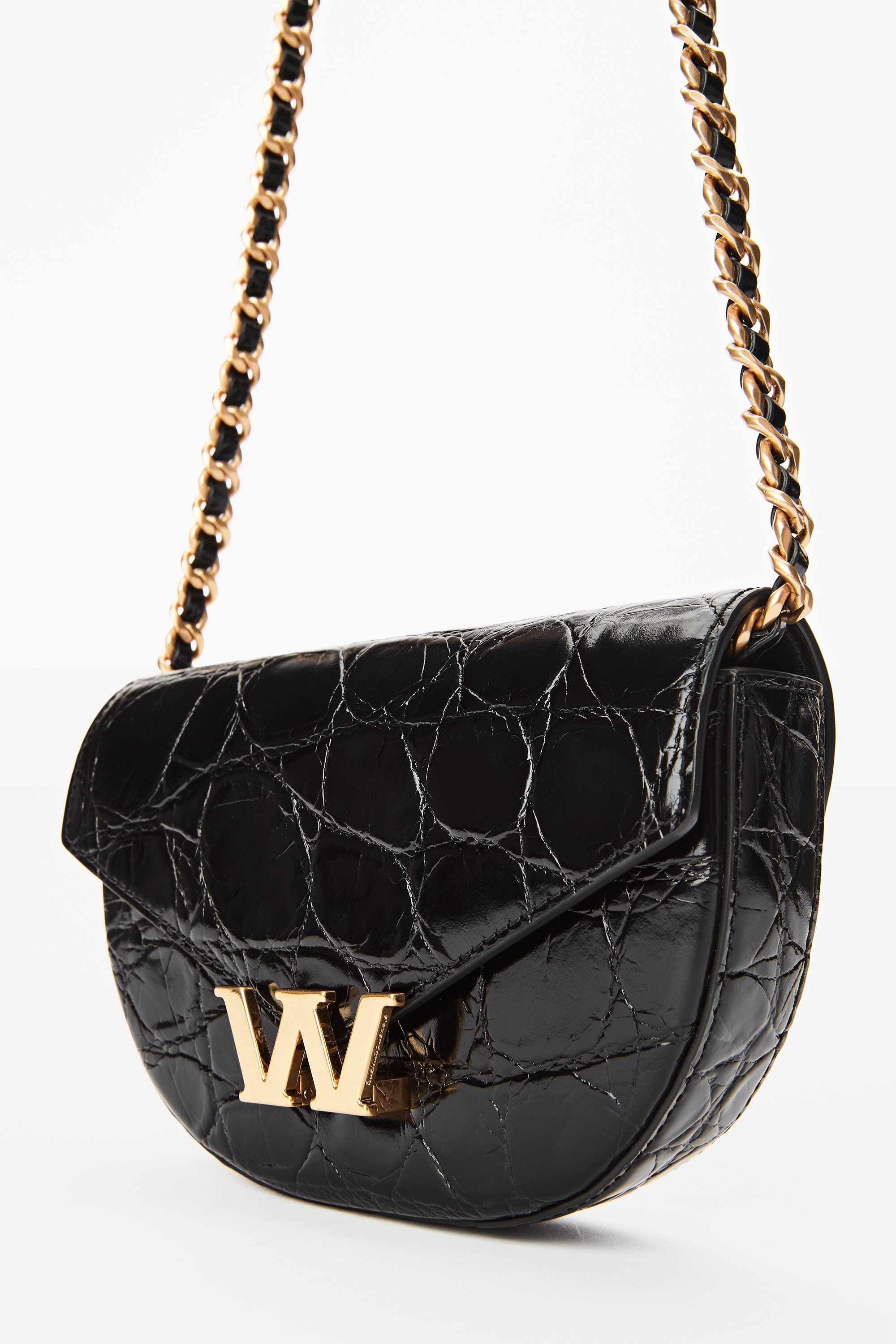 W LEGACY CROSSBODY BAG IN CROC LEATHER - 2