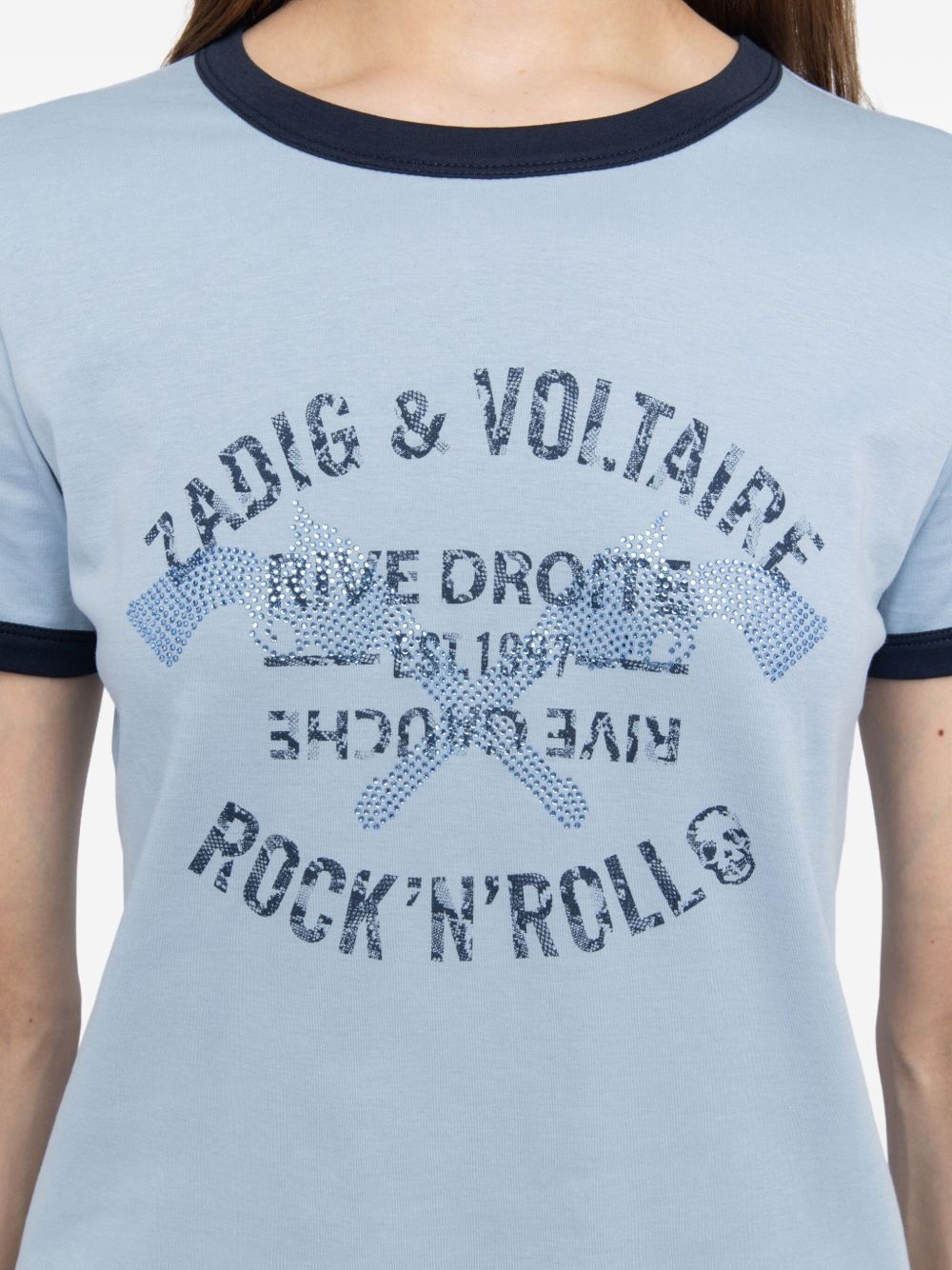 Woos rhinestone-embellished T-shirt - 5