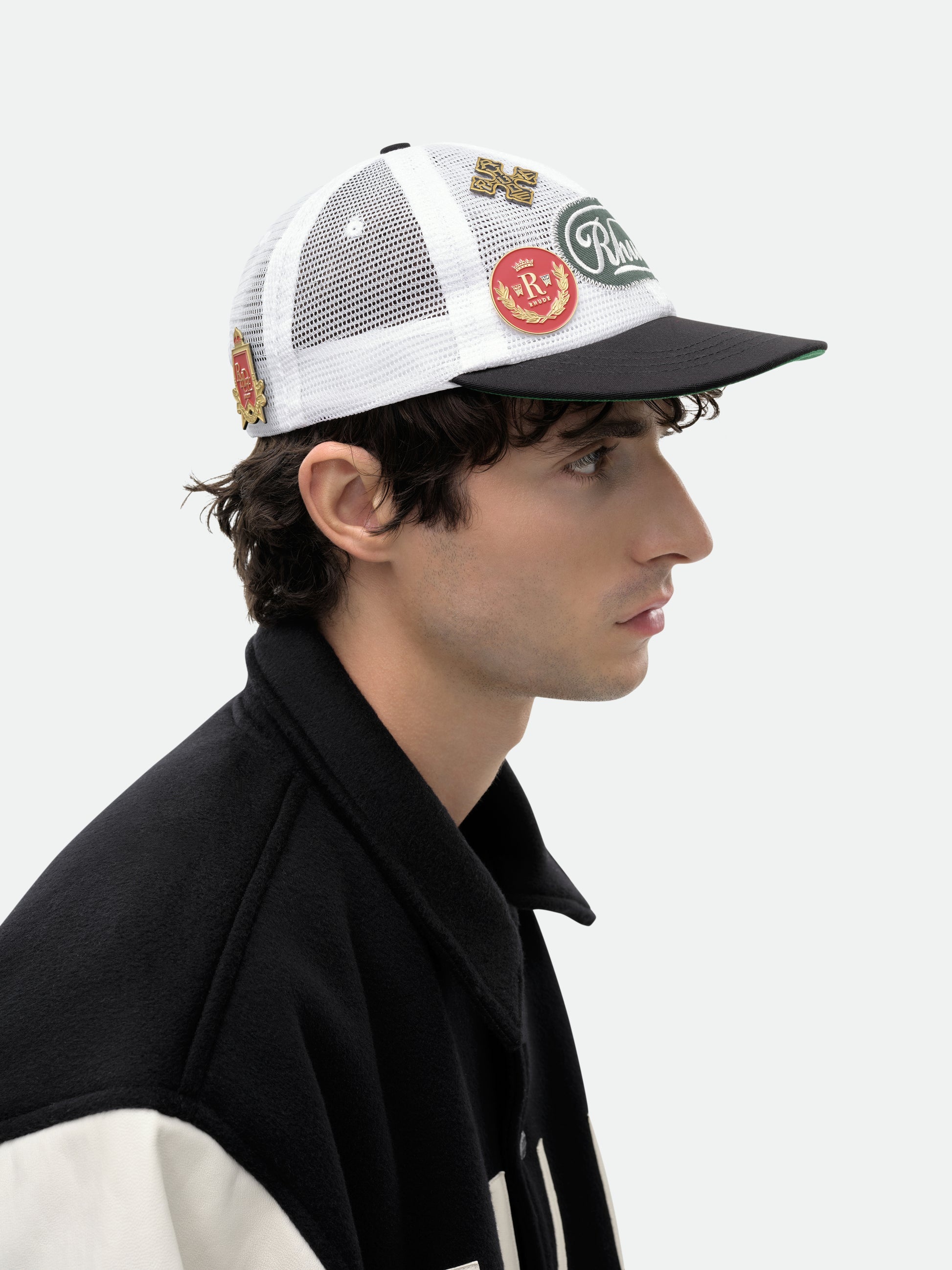 RHUDE PATCH MESH TRUCKER HAT - 8