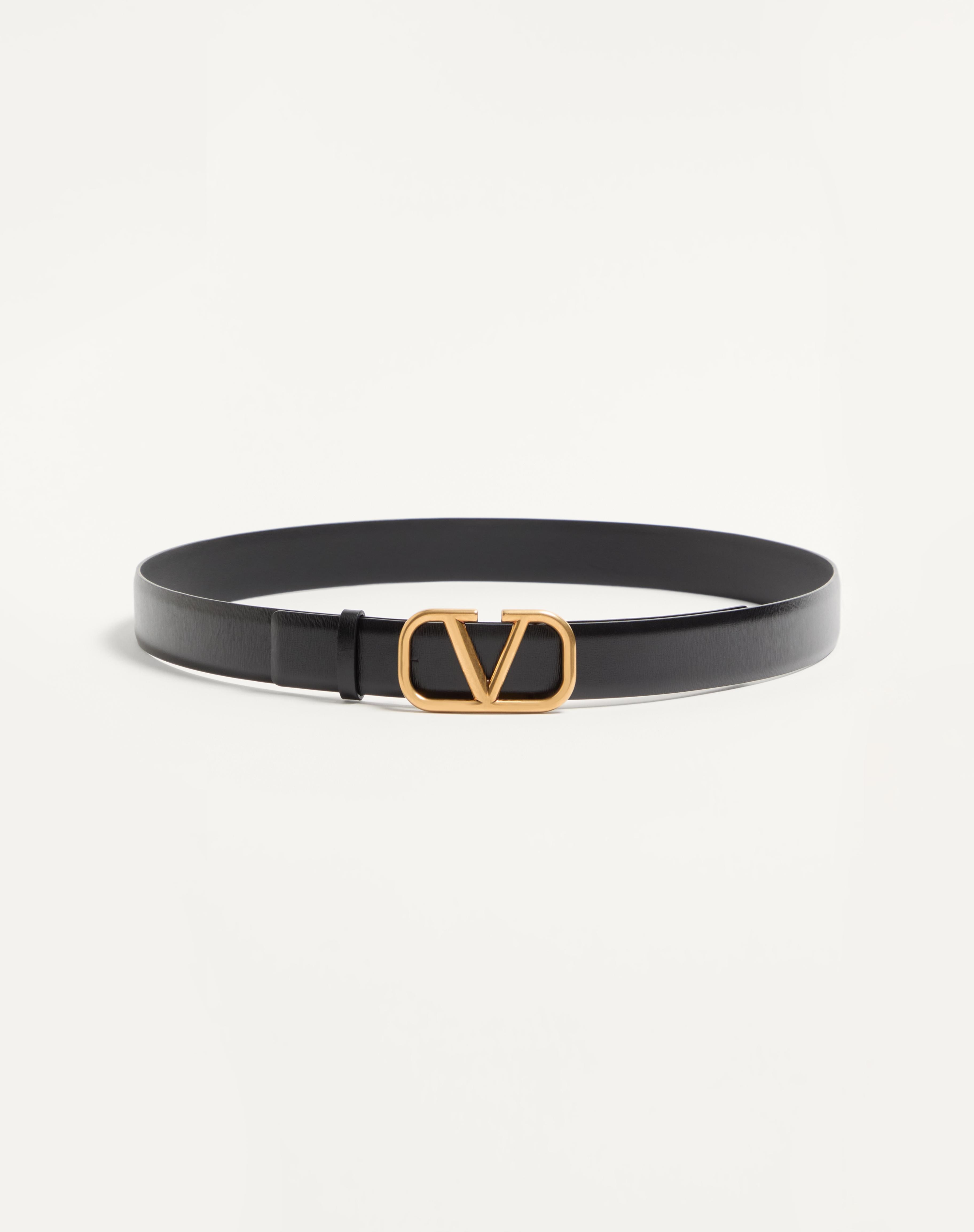 VLOGO SIGNATURE CALFSKIN BELT - 1