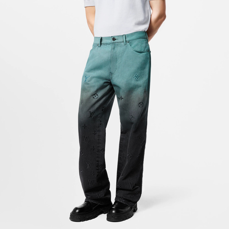 Embroidered Denim Pants 2