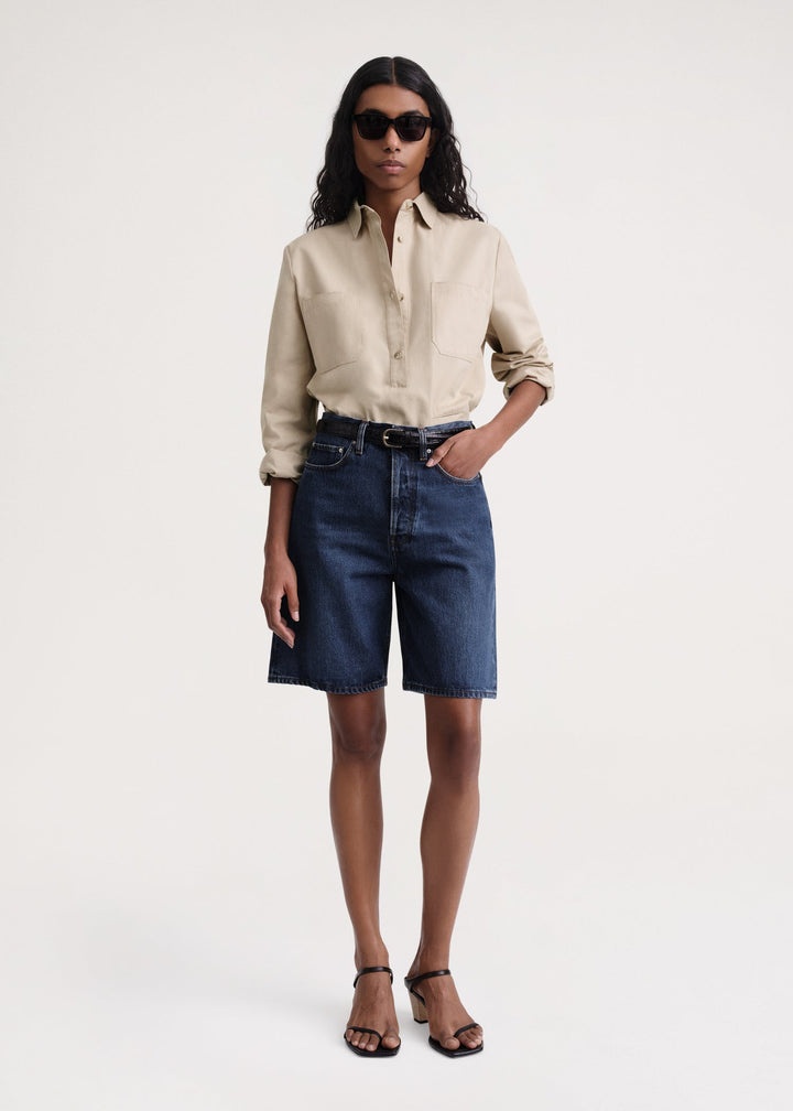 Classic denim shorts dark blue - 2