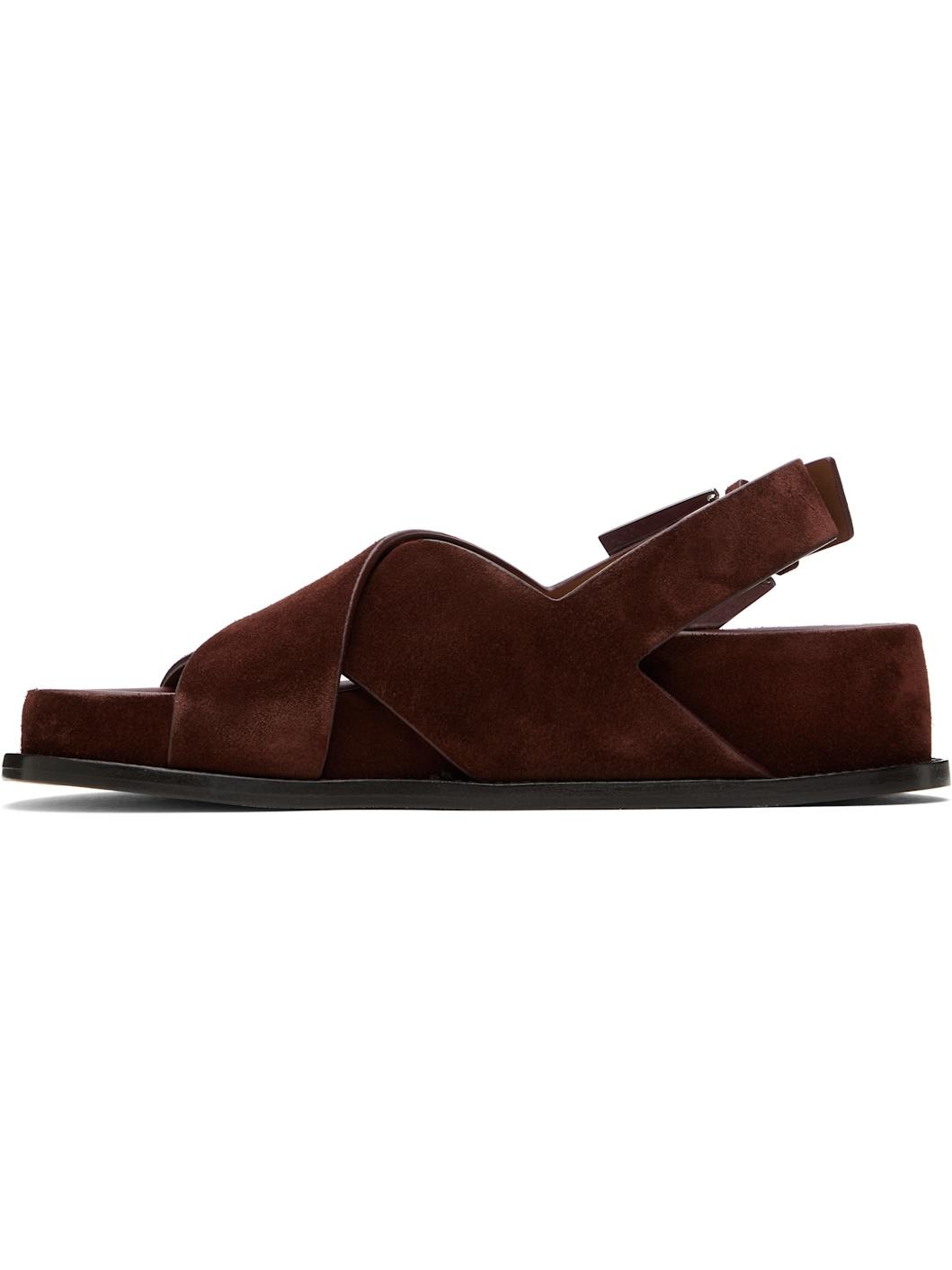 Brown Brooklyn Flat Sandals - 3