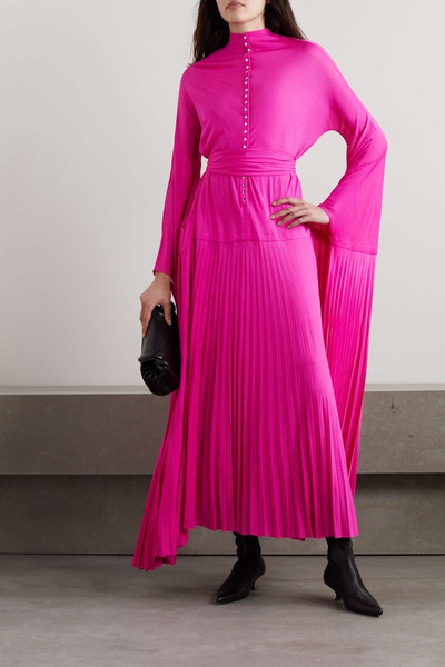 Proenza Schouler Belted pleated jersey maxi dress outlook