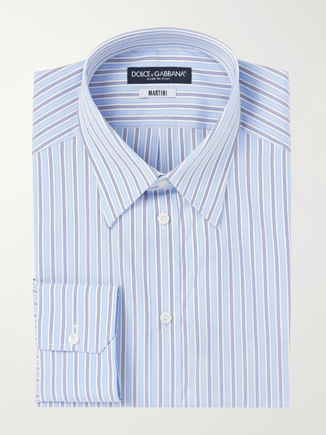 Striped Cotton-Poplin Shirt - 1