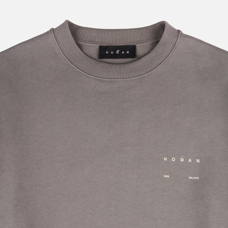 Round-neck sweatshirt in cotton 3
