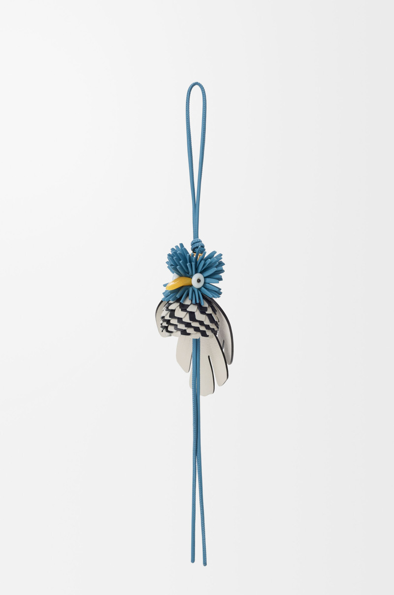 Hoopoe bird charm in classic calfskin 1