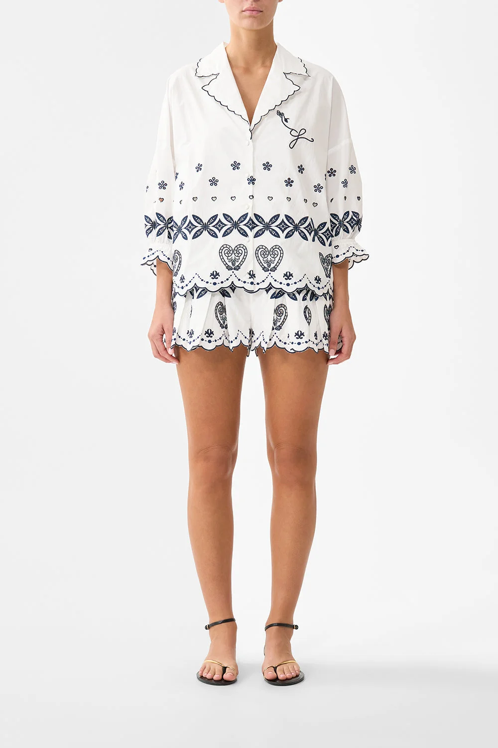 SHIRT WITH GATHERED CUFF - 1