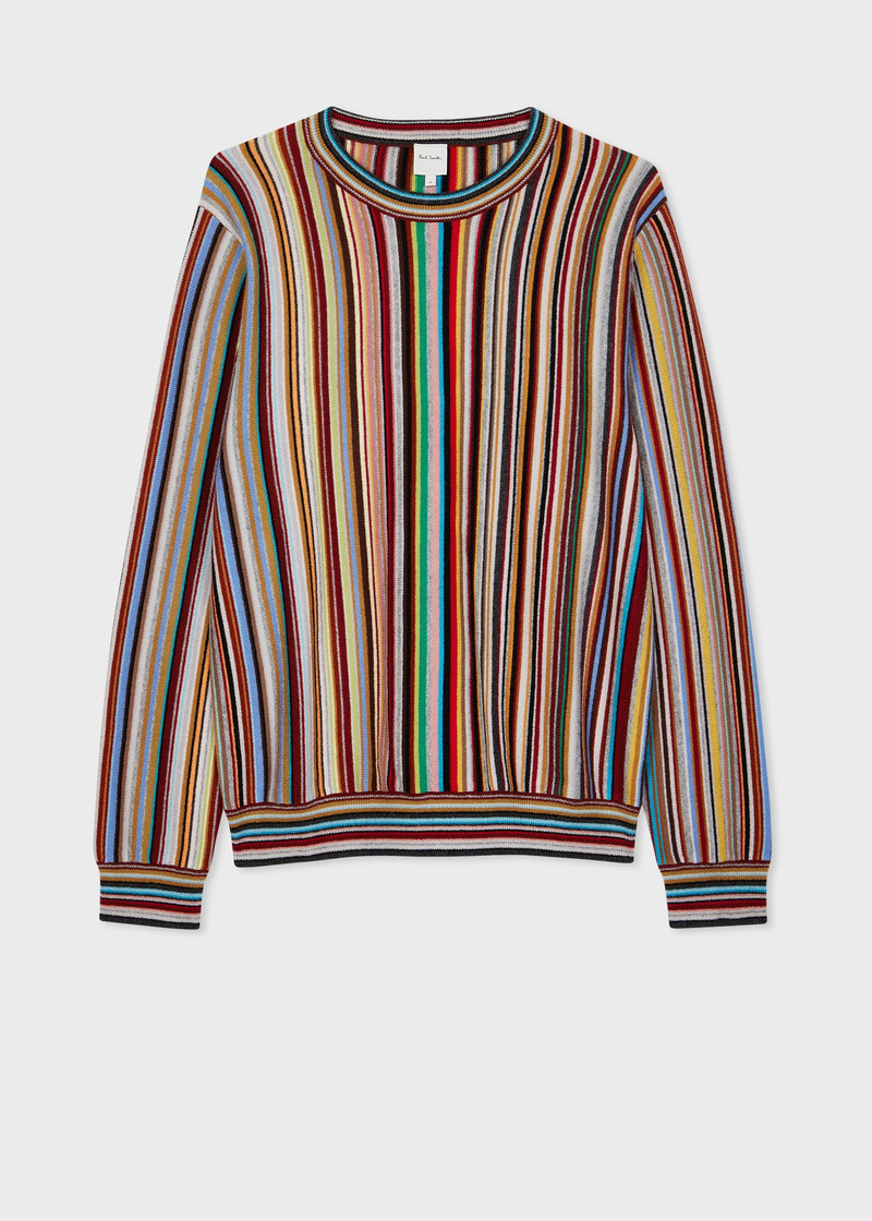'Signature Stripe' Cashmere Sweater 1