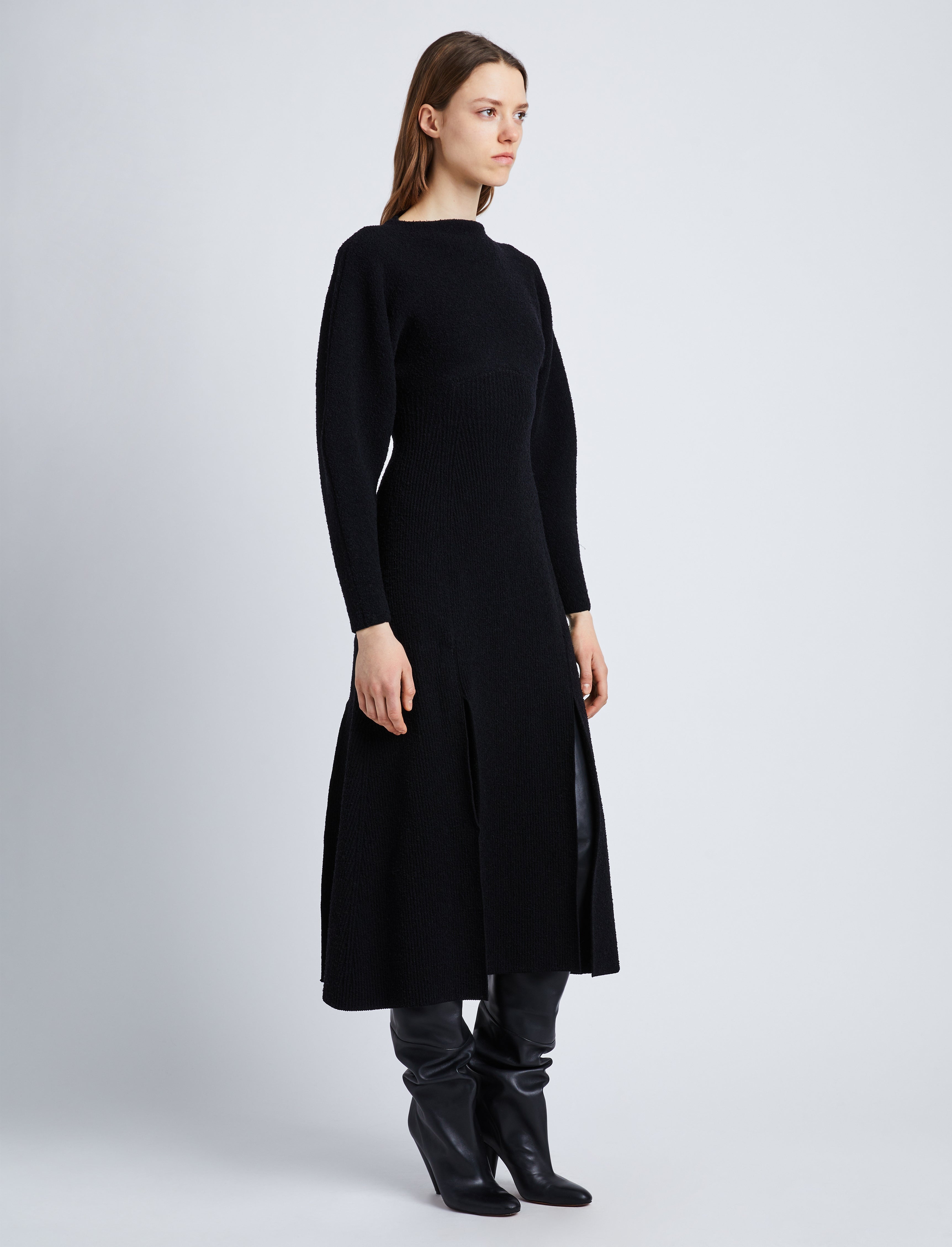 Wool Viscose Boucle Dress - 3