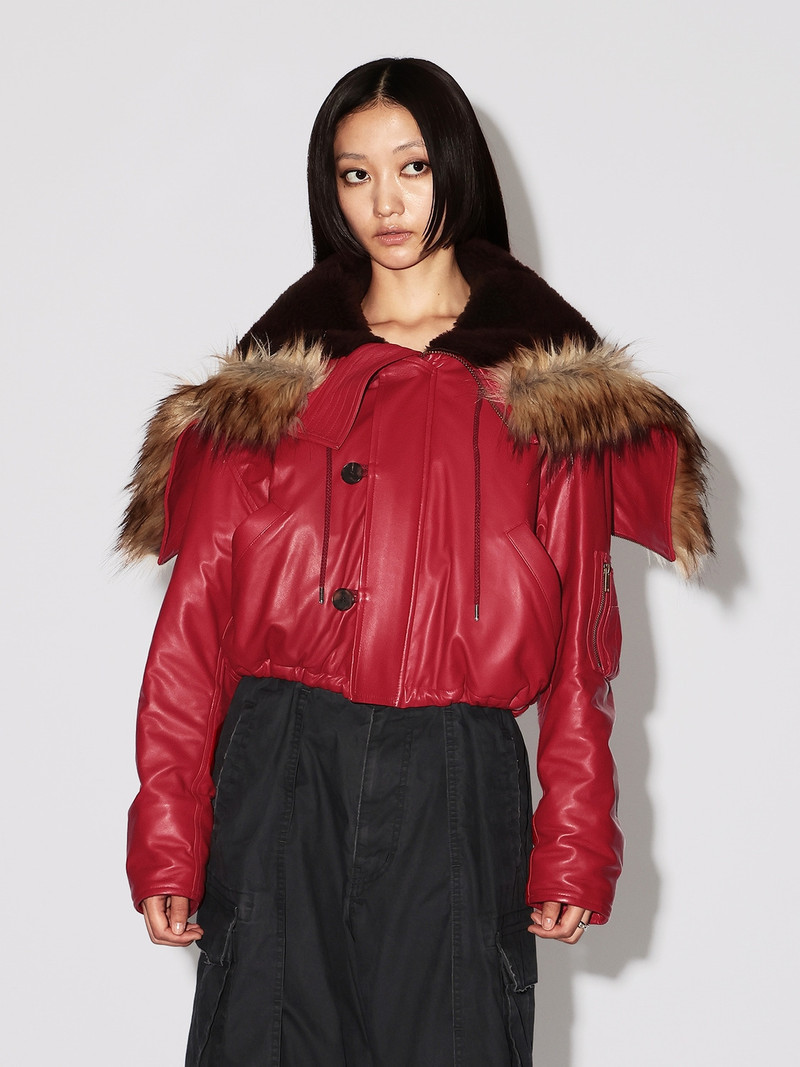 LEATHER CROPPED N3B 3