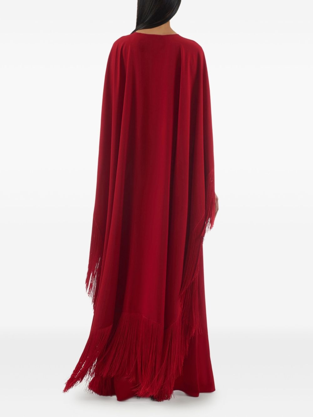 1974 fringe cape dress - 3