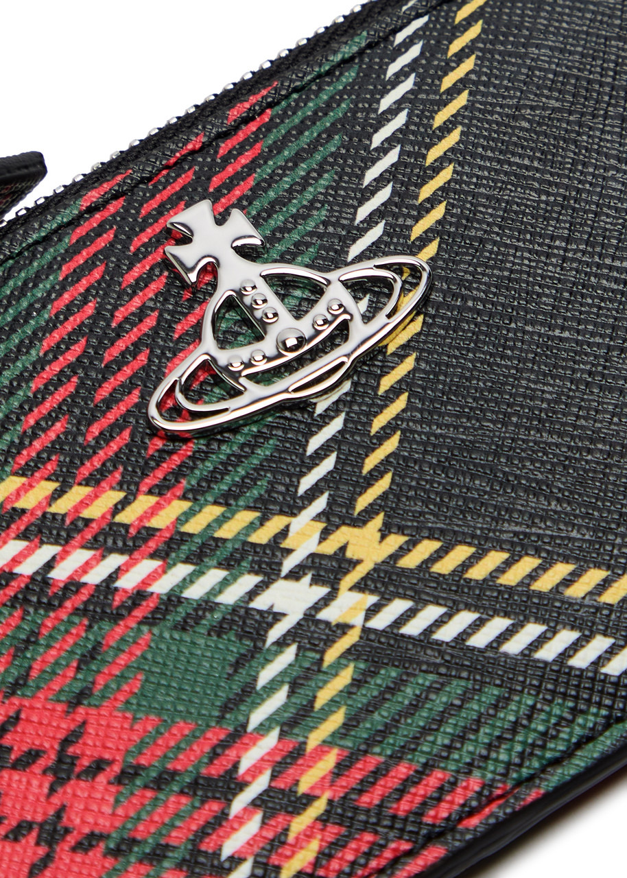 Vivienne Westwood Tartan-print Leather Card Holder - 3
