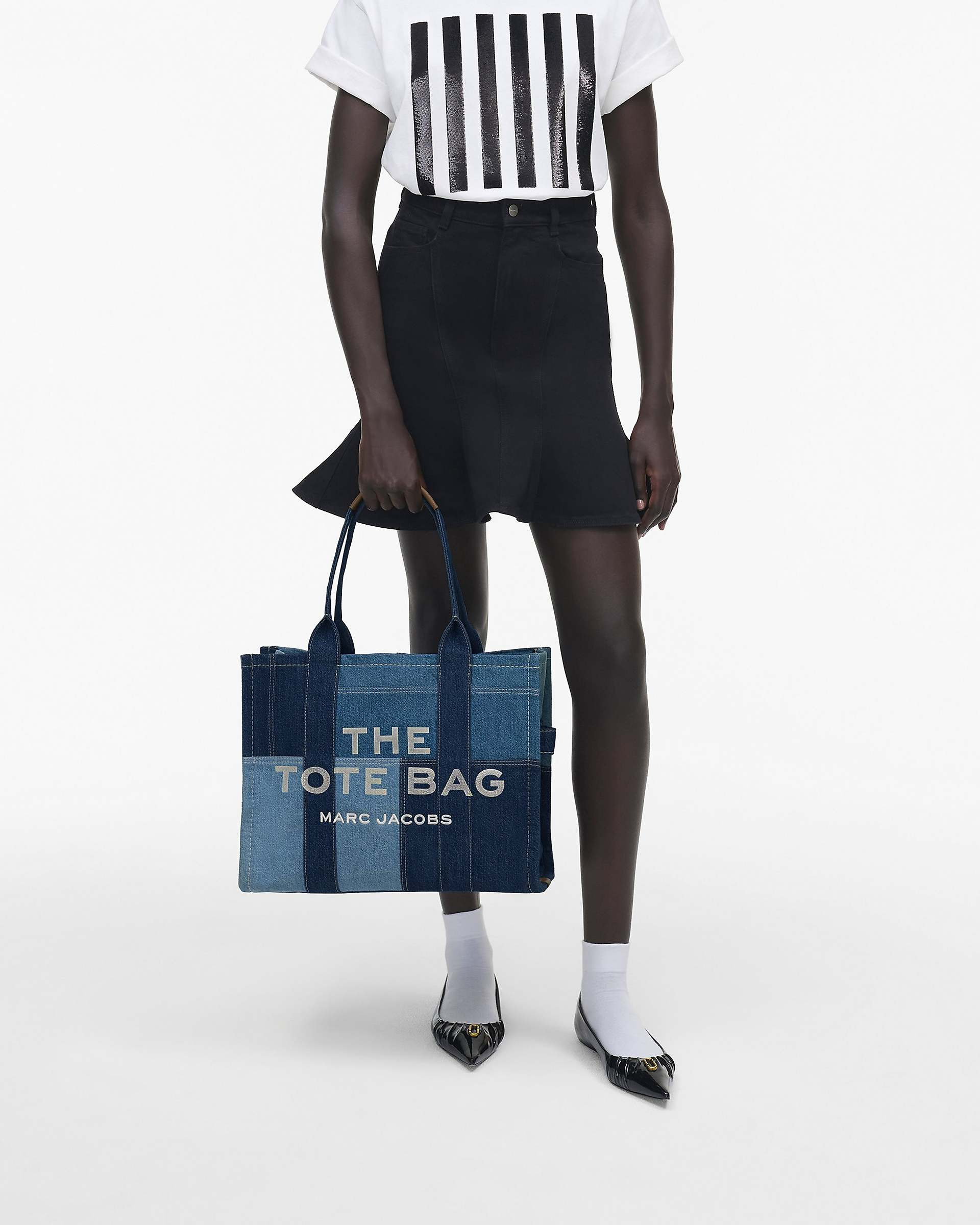 THE DENIM LARGE TOTE BAG - 8