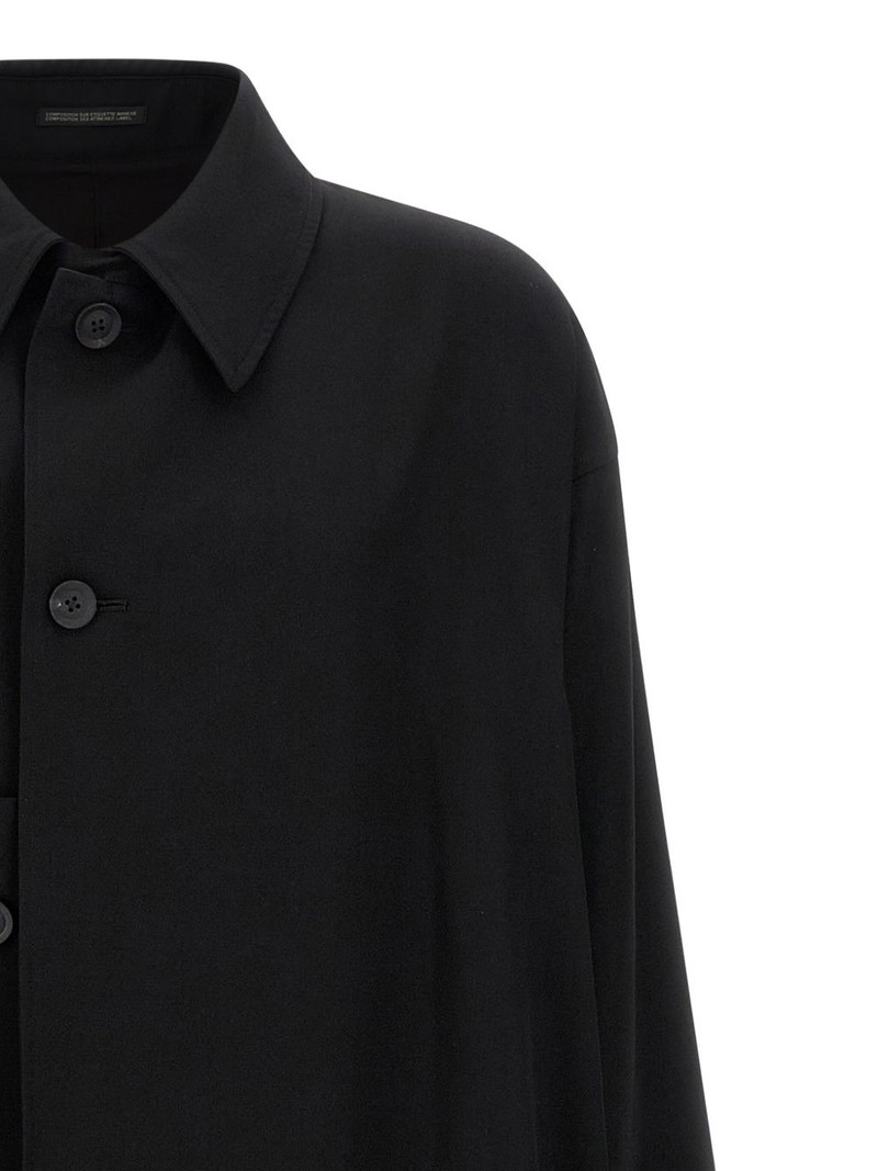 button-fastening wool coat 4