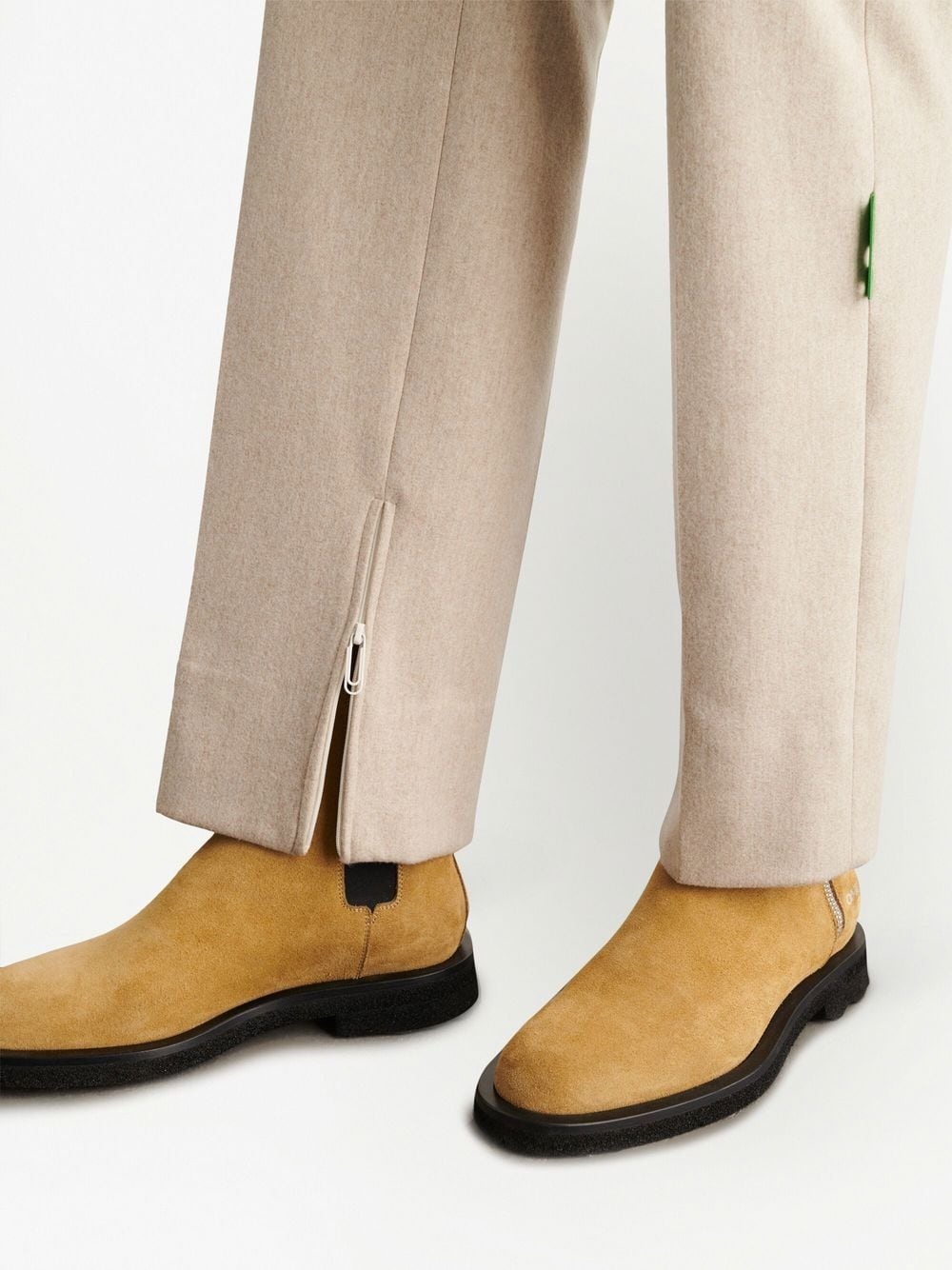 logo-tag slim-cut trousers - 5